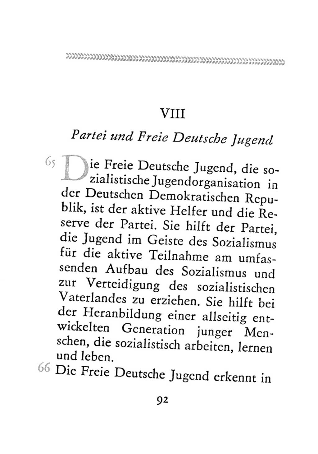 Statut der Sozialistischen Einheitspartei Deutschlands (SED) 1971, Seite 92 (St. SED DDR 1971, S. 92)