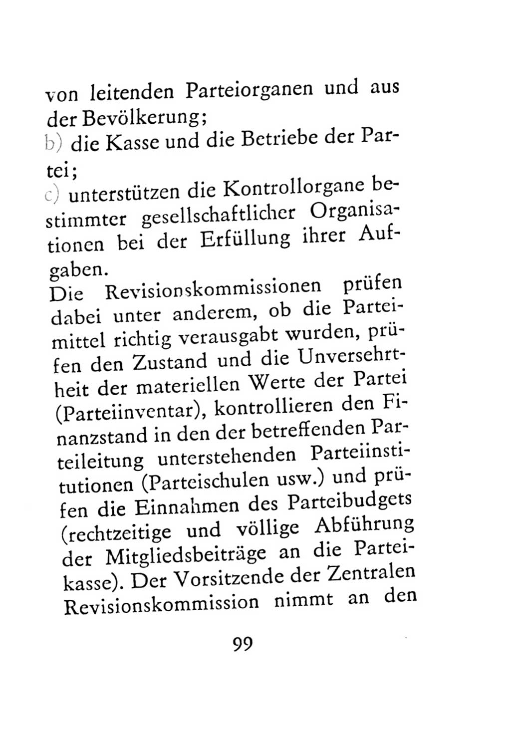 Statut der Sozialistischen Einheitspartei Deutschlands (SED) 1971, Seite 99 (St. SED DDR 1971, S. 99)