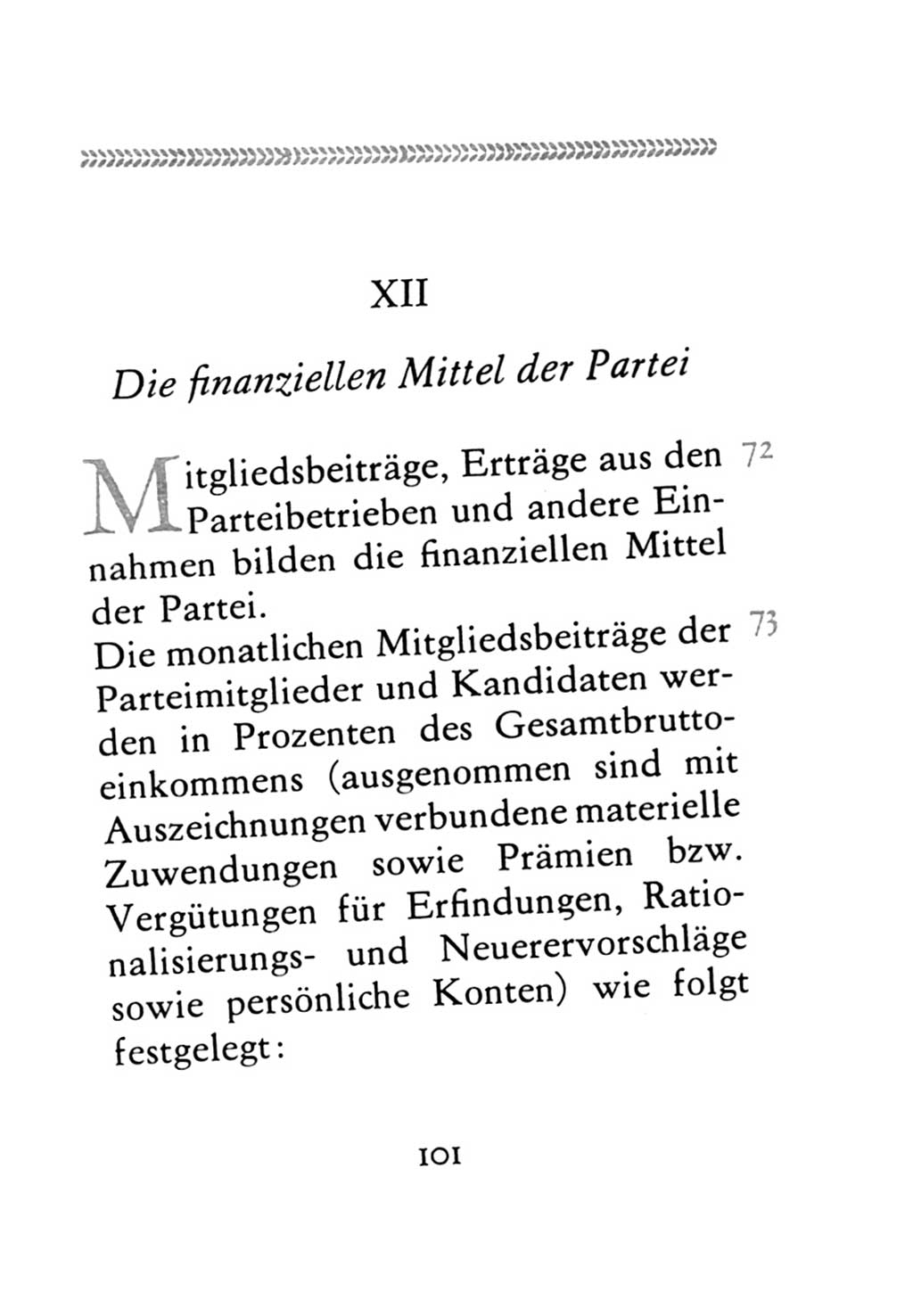 Statut der Sozialistischen Einheitspartei Deutschlands (SED) 1971, Seite 101 (St. SED DDR 1971, S. 101)