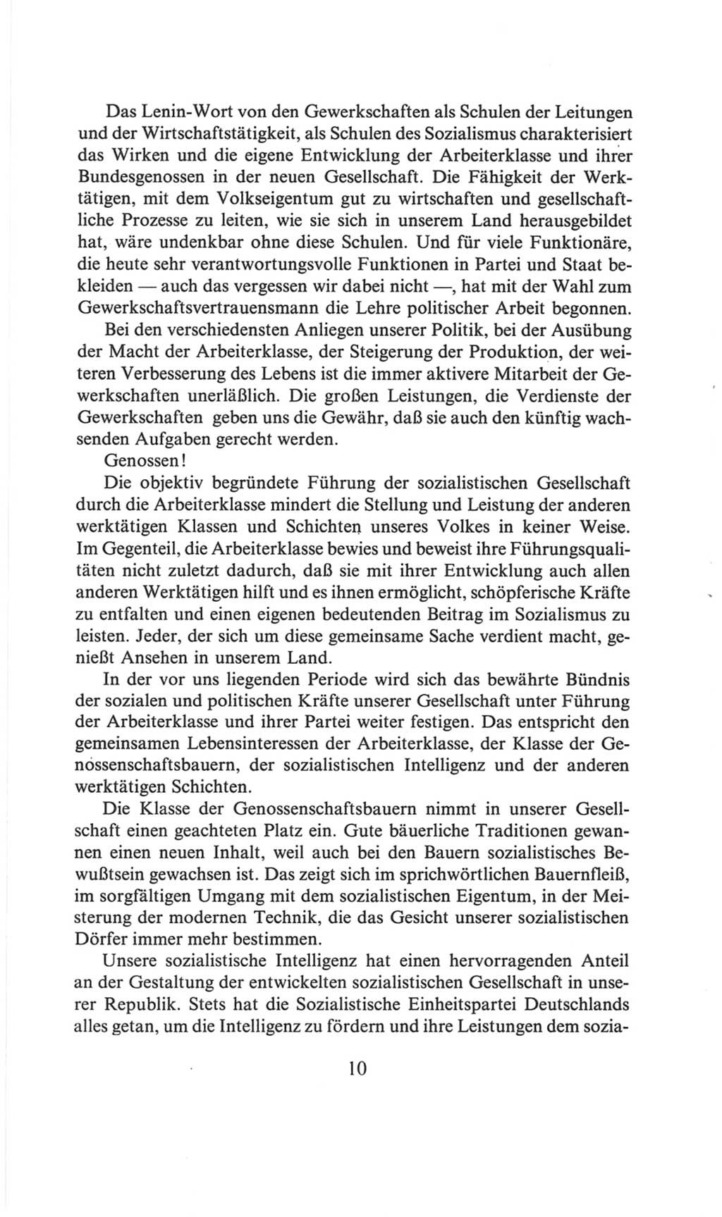 Volkskammer (VK) der Deutschen Demokratischen Republik (DDR), 6. Wahlperiode 1971-1976, Seite 10 (VK. DDR 6. WP. 1971-1976, S. 10)