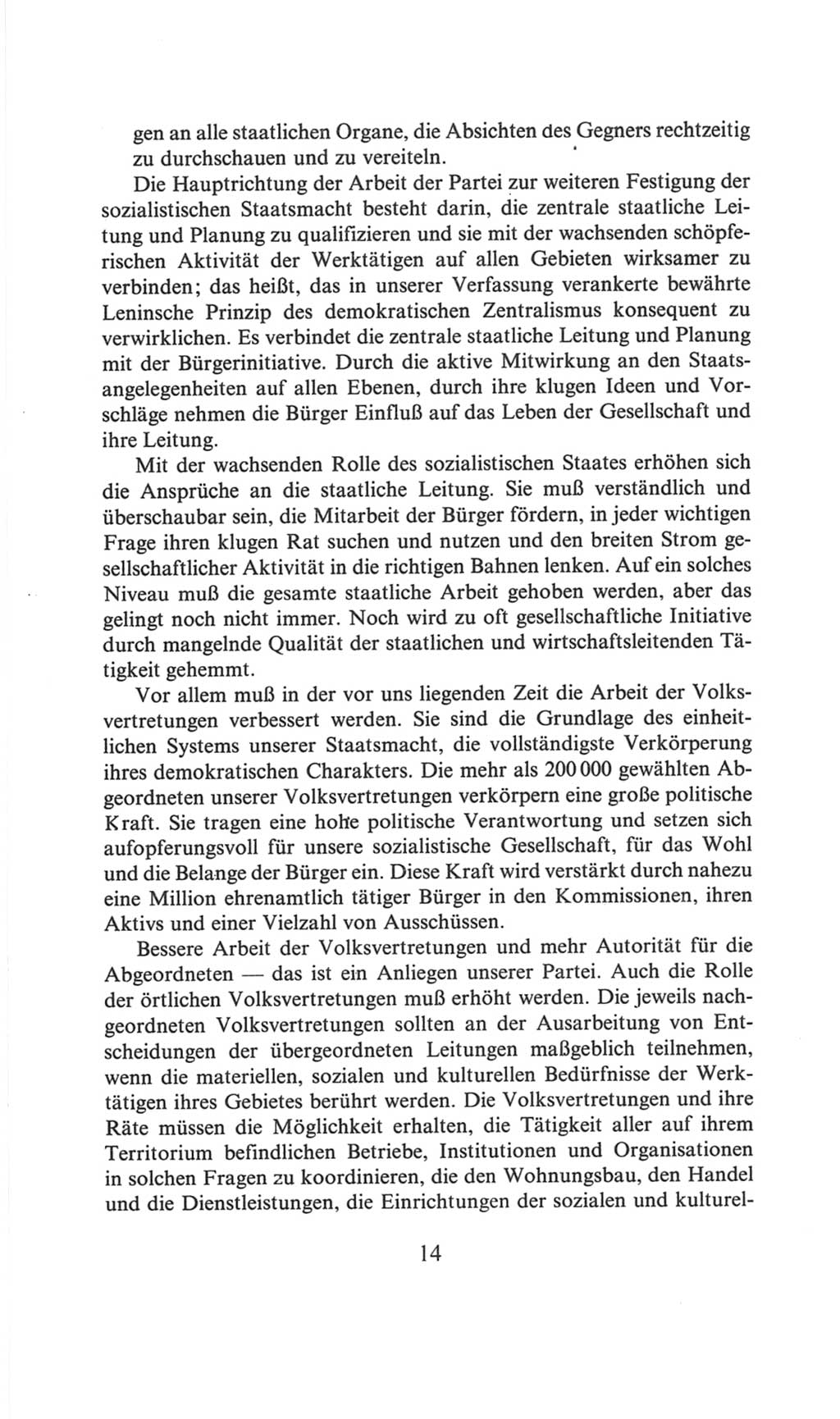 Volkskammer (VK) der Deutschen Demokratischen Republik (DDR), 6. Wahlperiode 1971-1976, Seite 14 (VK. DDR 6. WP. 1971-1976, S. 14)