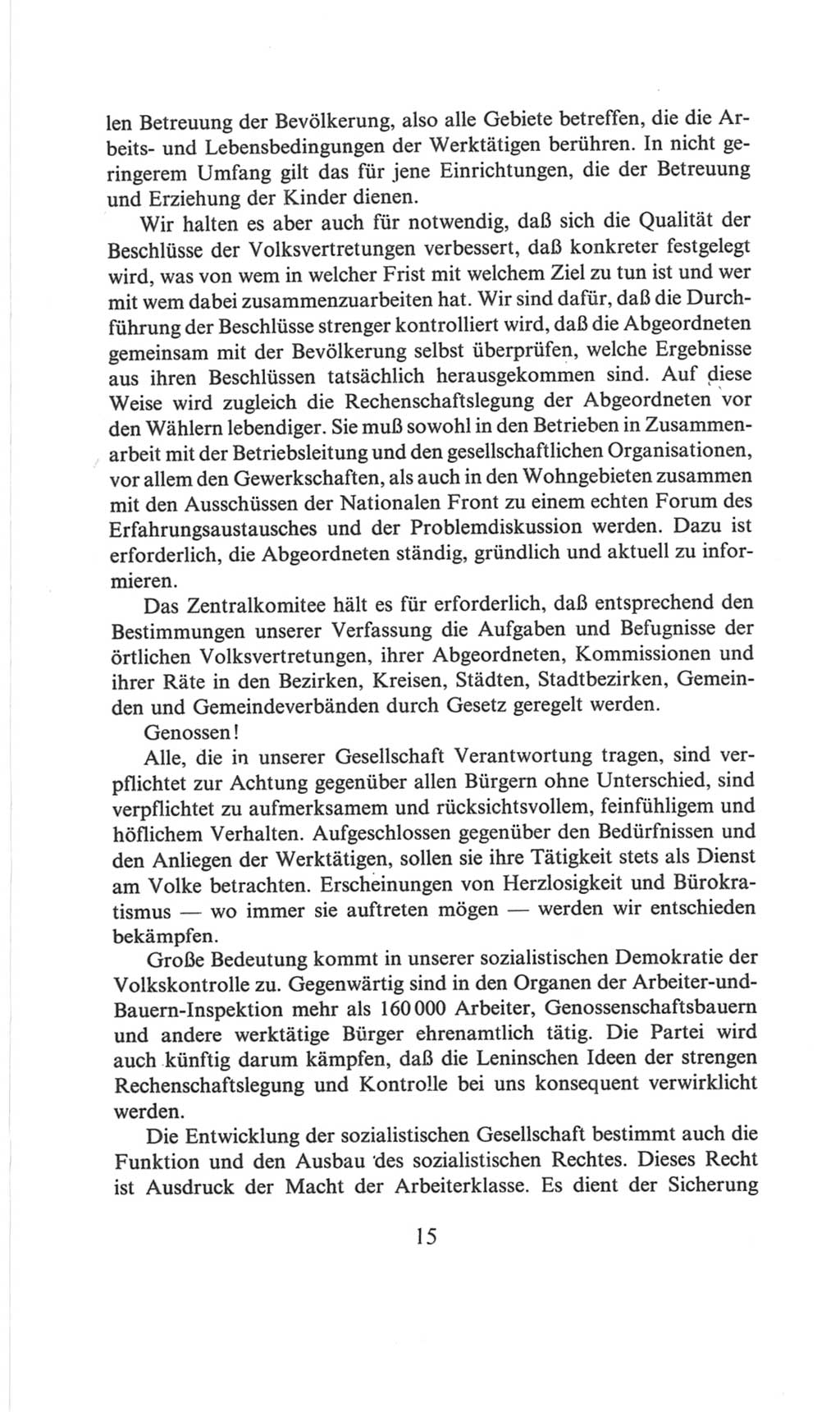 Volkskammer (VK) der Deutschen Demokratischen Republik (DDR), 6. Wahlperiode 1971-1976, Seite 15 (VK. DDR 6. WP. 1971-1976, S. 15)