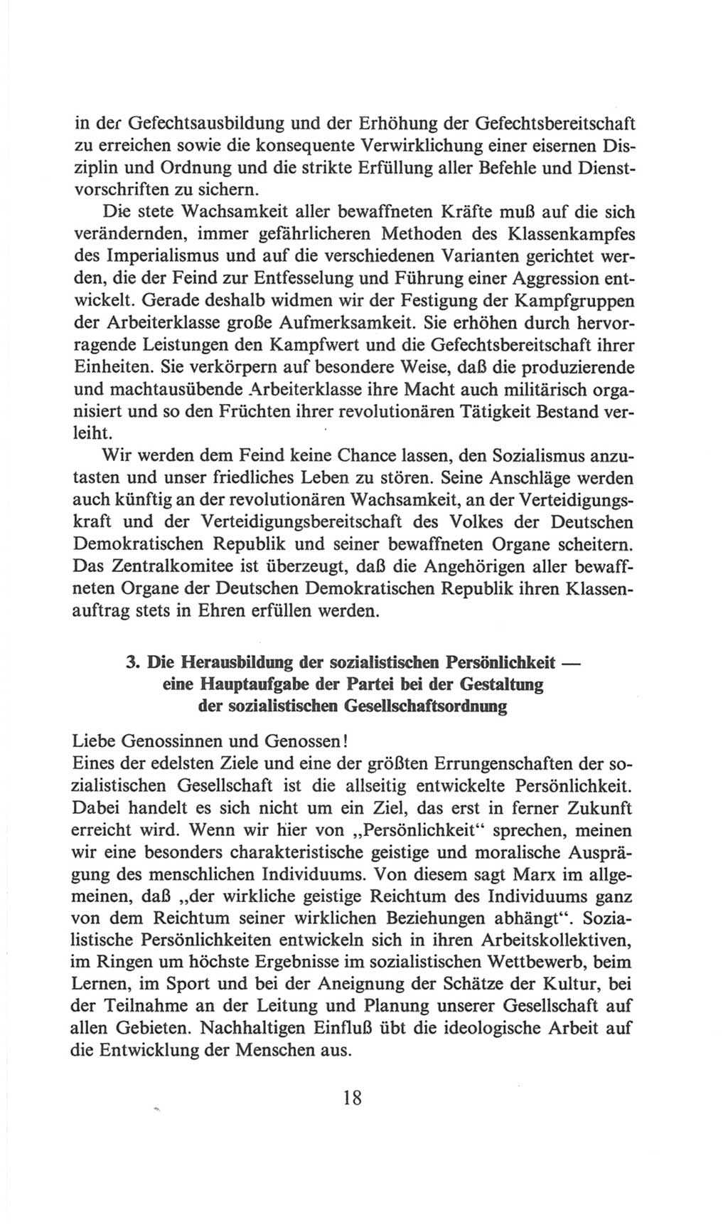 Volkskammer (VK) der Deutschen Demokratischen Republik (DDR), 6. Wahlperiode 1971-1976, Seite 18 (VK. DDR 6. WP. 1971-1976, S. 18)