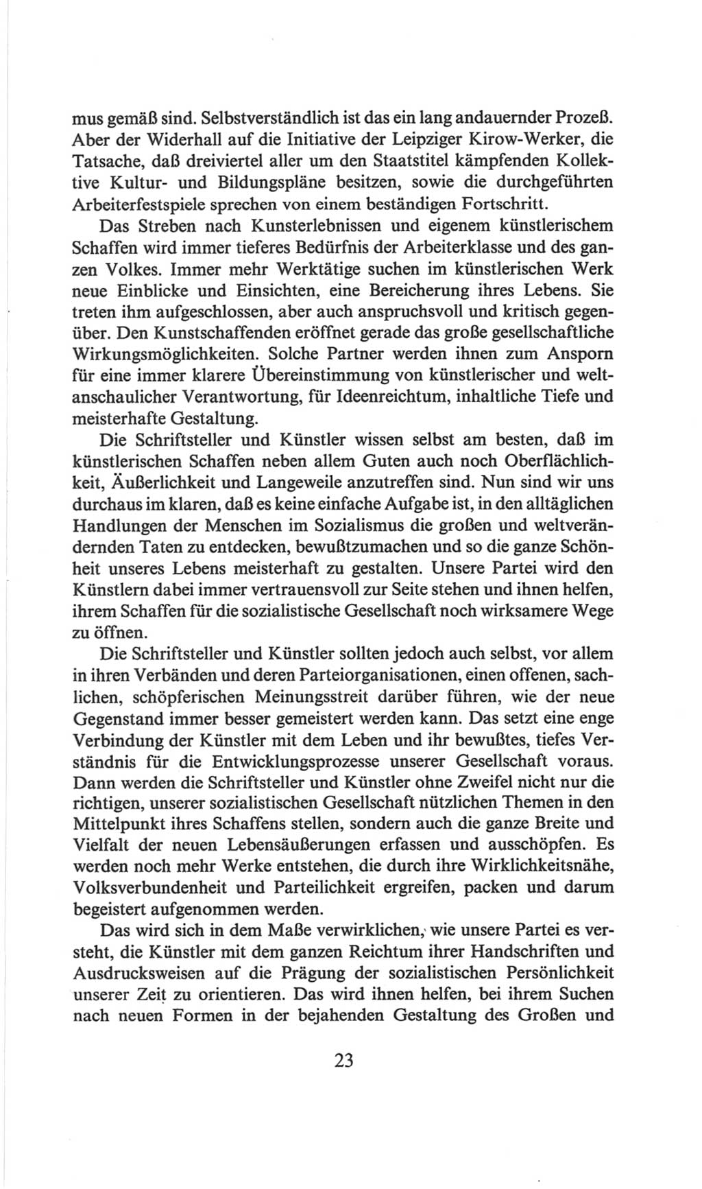 Volkskammer (VK) der Deutschen Demokratischen Republik (DDR), 6. Wahlperiode 1971-1976, Seite 23 (VK. DDR 6. WP. 1971-1976, S. 23)