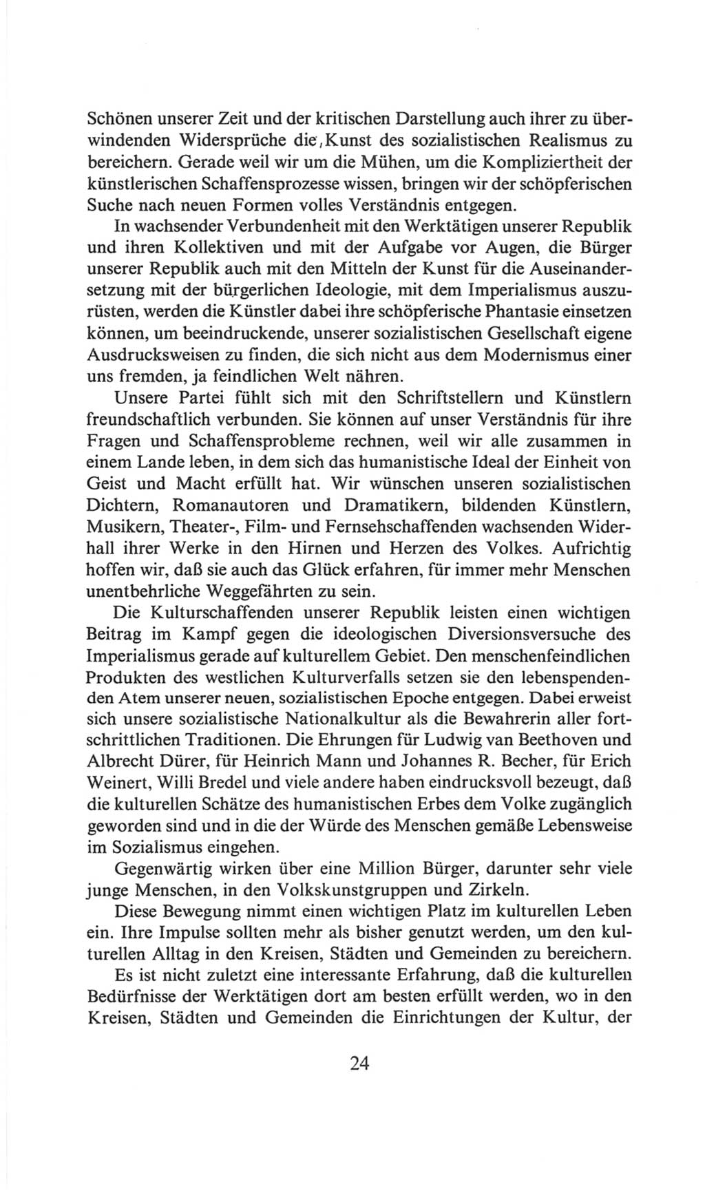 Volkskammer (VK) der Deutschen Demokratischen Republik (DDR), 6. Wahlperiode 1971-1976, Seite 24 (VK. DDR 6. WP. 1971-1976, S. 24)