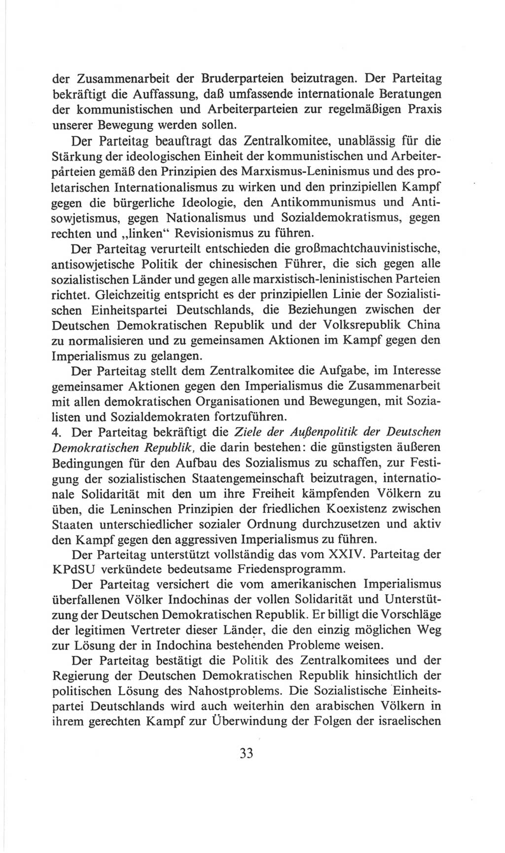 Volkskammer (VK) der Deutschen Demokratischen Republik (DDR), 6. Wahlperiode 1971-1976, Seite 33 (VK. DDR 6. WP. 1971-1976, S. 33)