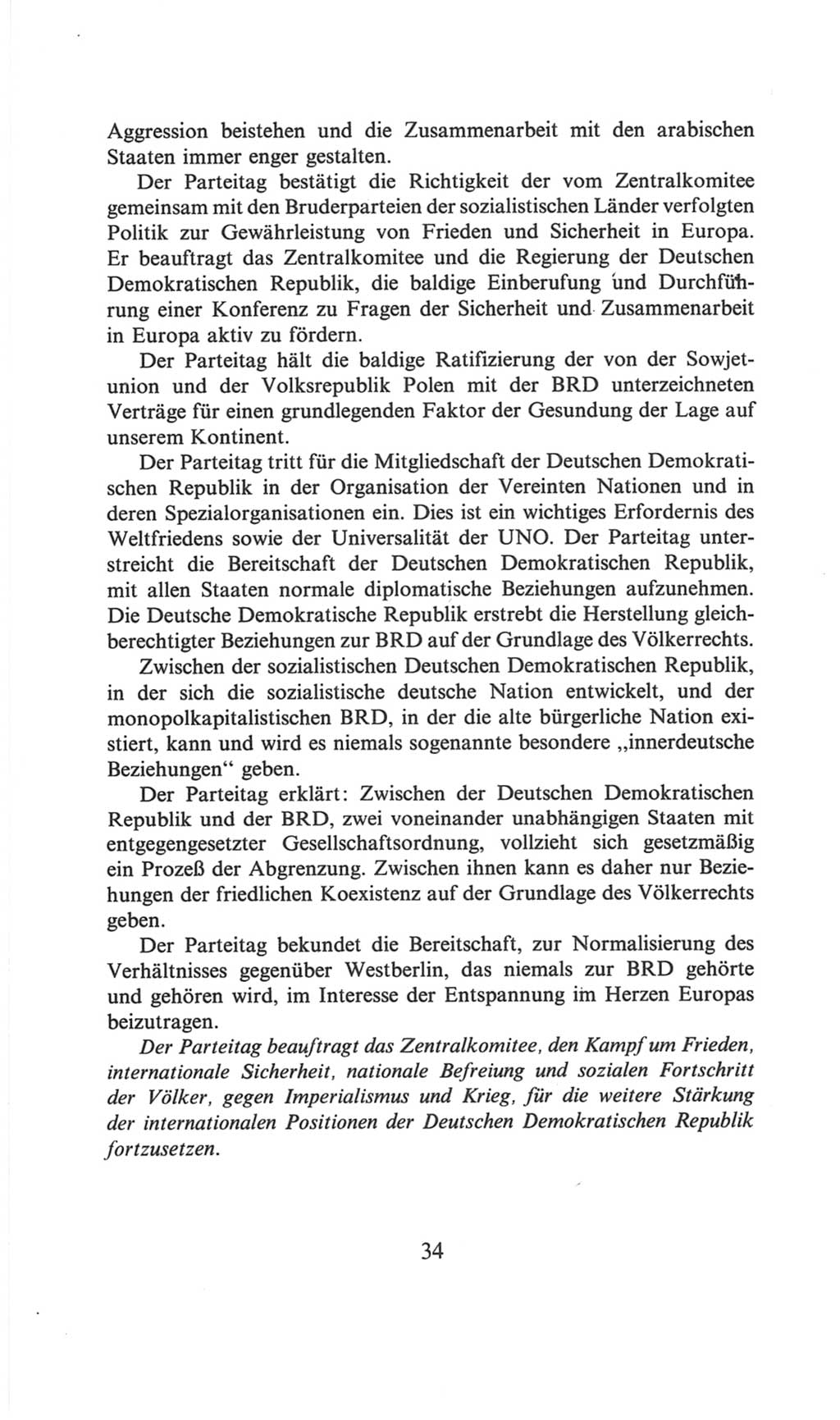 Volkskammer (VK) der Deutschen Demokratischen Republik (DDR), 6. Wahlperiode 1971-1976, Seite 34 (VK. DDR 6. WP. 1971-1976, S. 34)