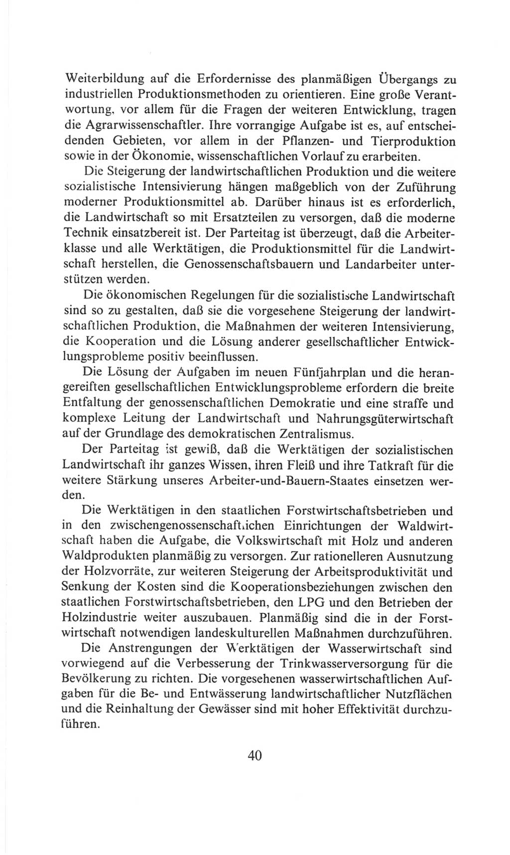 Volkskammer (VK) der Deutschen Demokratischen Republik (DDR), 6. Wahlperiode 1971-1976, Seite 40 (VK. DDR 6. WP. 1971-1976, S. 40)