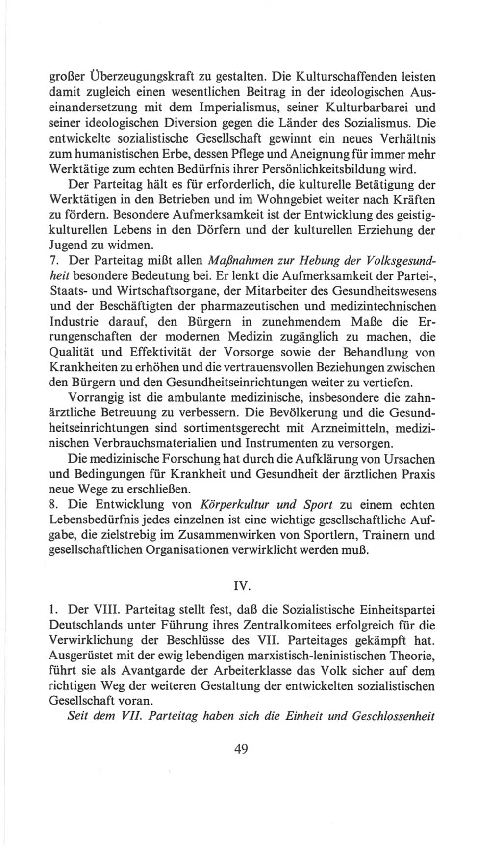 Volkskammer (VK) der Deutschen Demokratischen Republik (DDR), 6. Wahlperiode 1971-1976, Seite 49 (VK. DDR 6. WP. 1971-1976, S. 49)