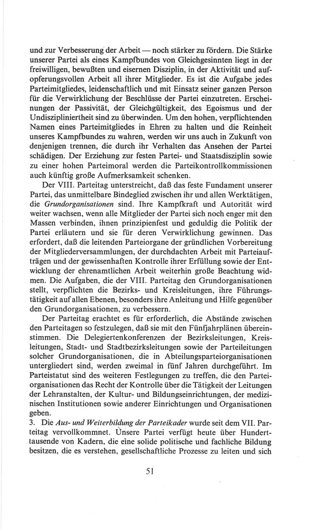 Volkskammer (VK) der Deutschen Demokratischen Republik (DDR), 6. Wahlperiode 1971-1976, Seite 51 (VK. DDR 6. WP. 1971-1976, S. 51)