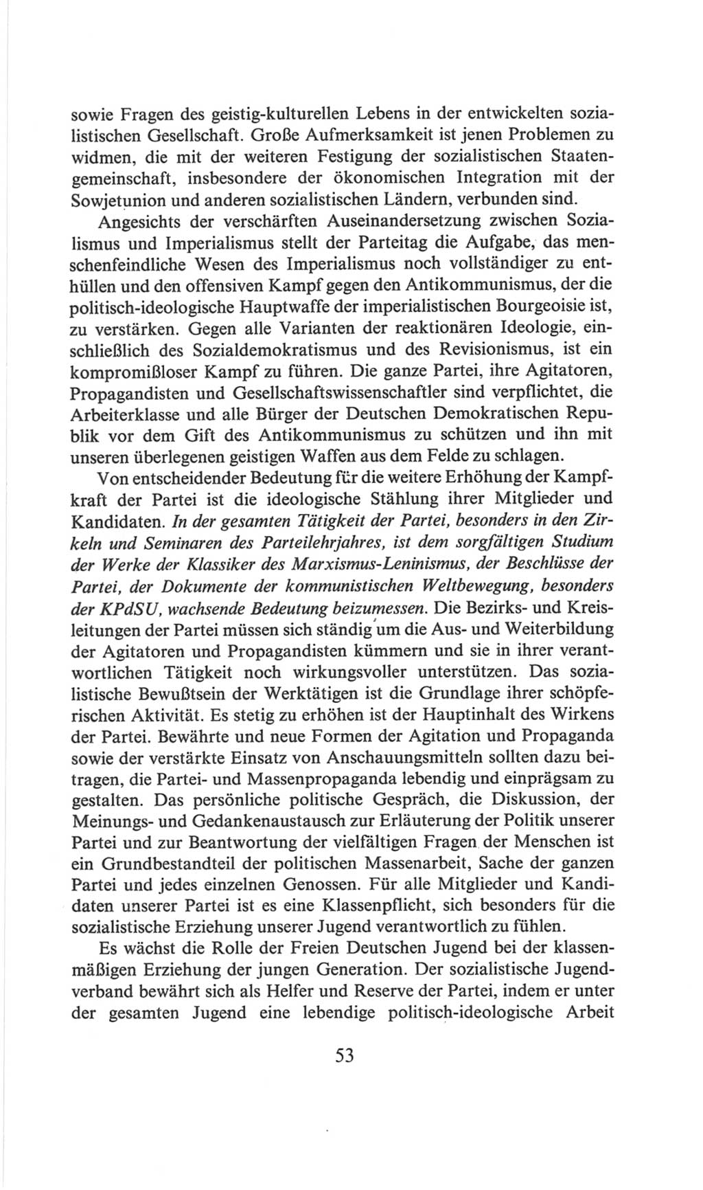 Volkskammer (VK) der Deutschen Demokratischen Republik (DDR), 6. Wahlperiode 1971-1976, Seite 53 (VK. DDR 6. WP. 1971-1976, S. 53)