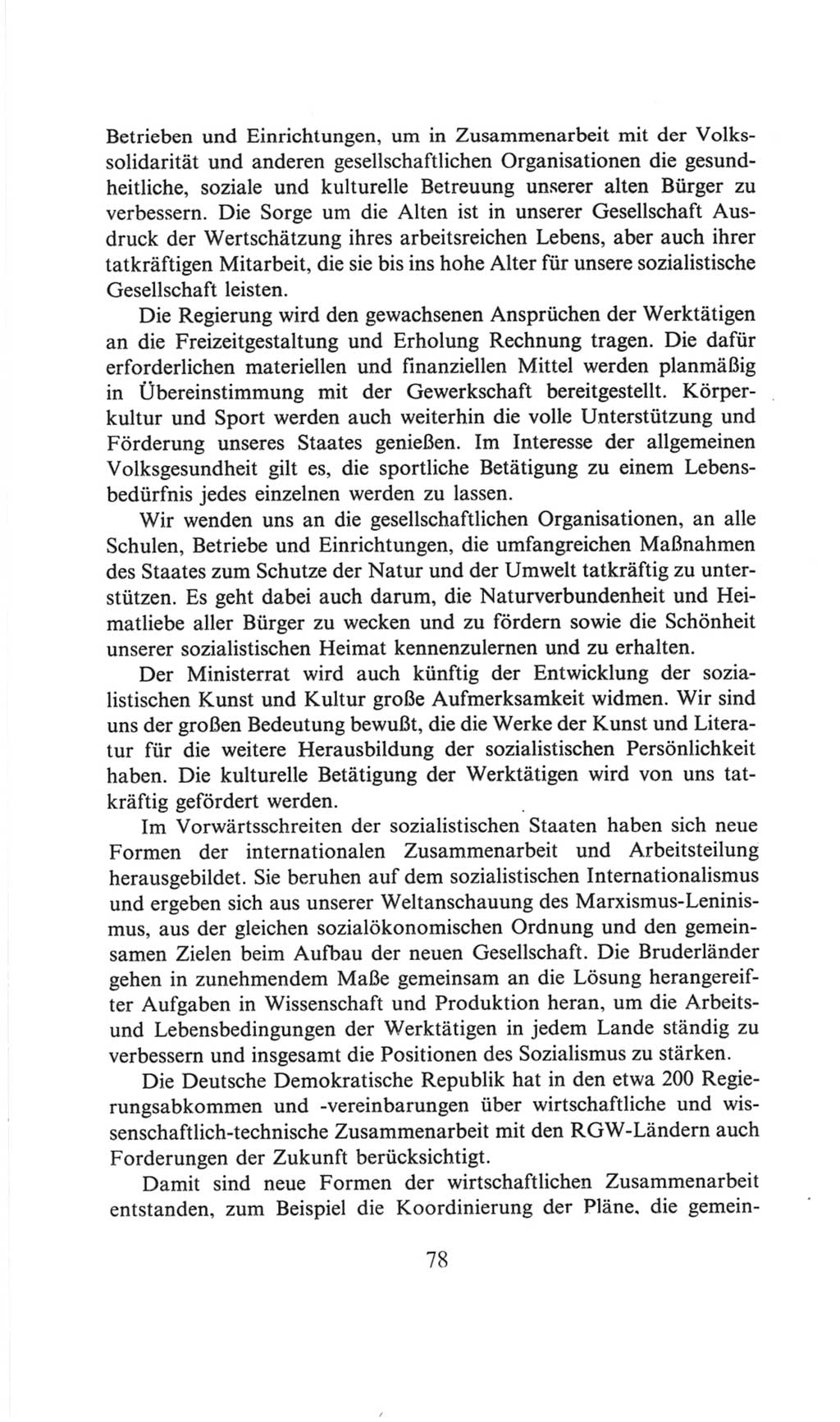 Volkskammer (VK) der Deutschen Demokratischen Republik (DDR), 6. Wahlperiode 1971-1976, Seite 78 (VK. DDR 6. WP. 1971-1976, S. 78)