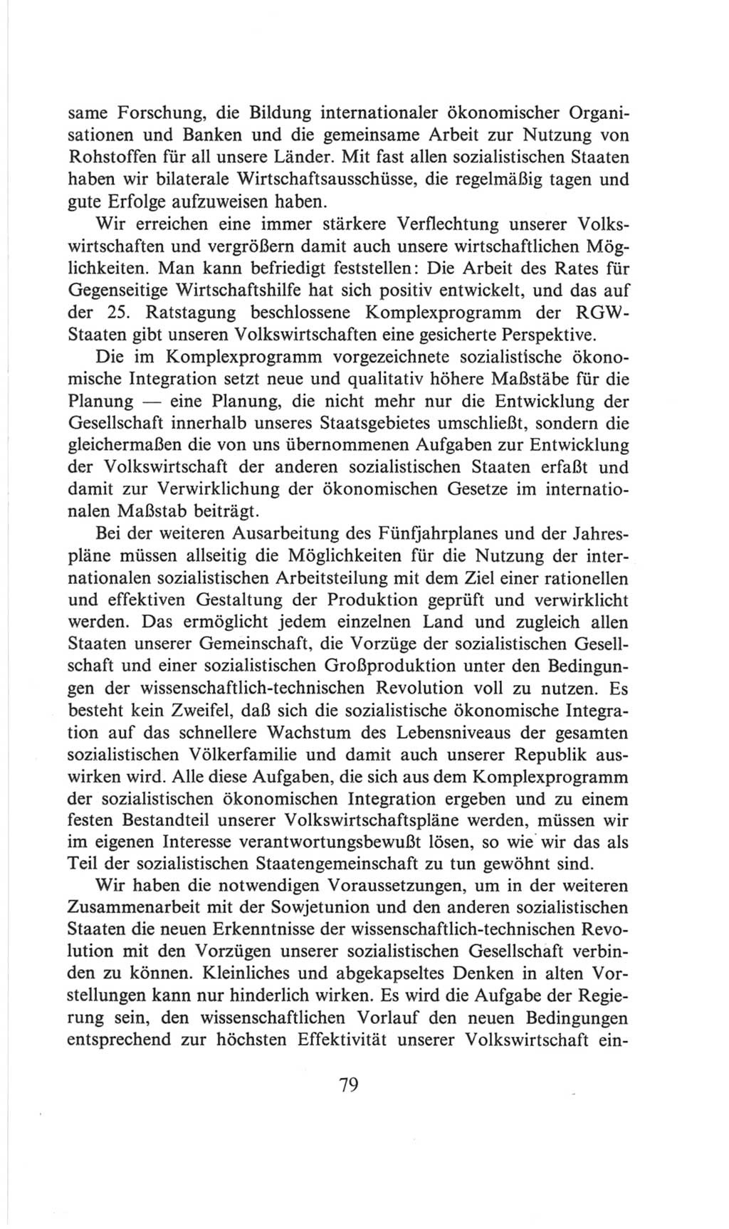 Volkskammer (VK) der Deutschen Demokratischen Republik (DDR), 6. Wahlperiode 1971-1976, Seite 79 (VK. DDR 6. WP. 1971-1976, S. 79)