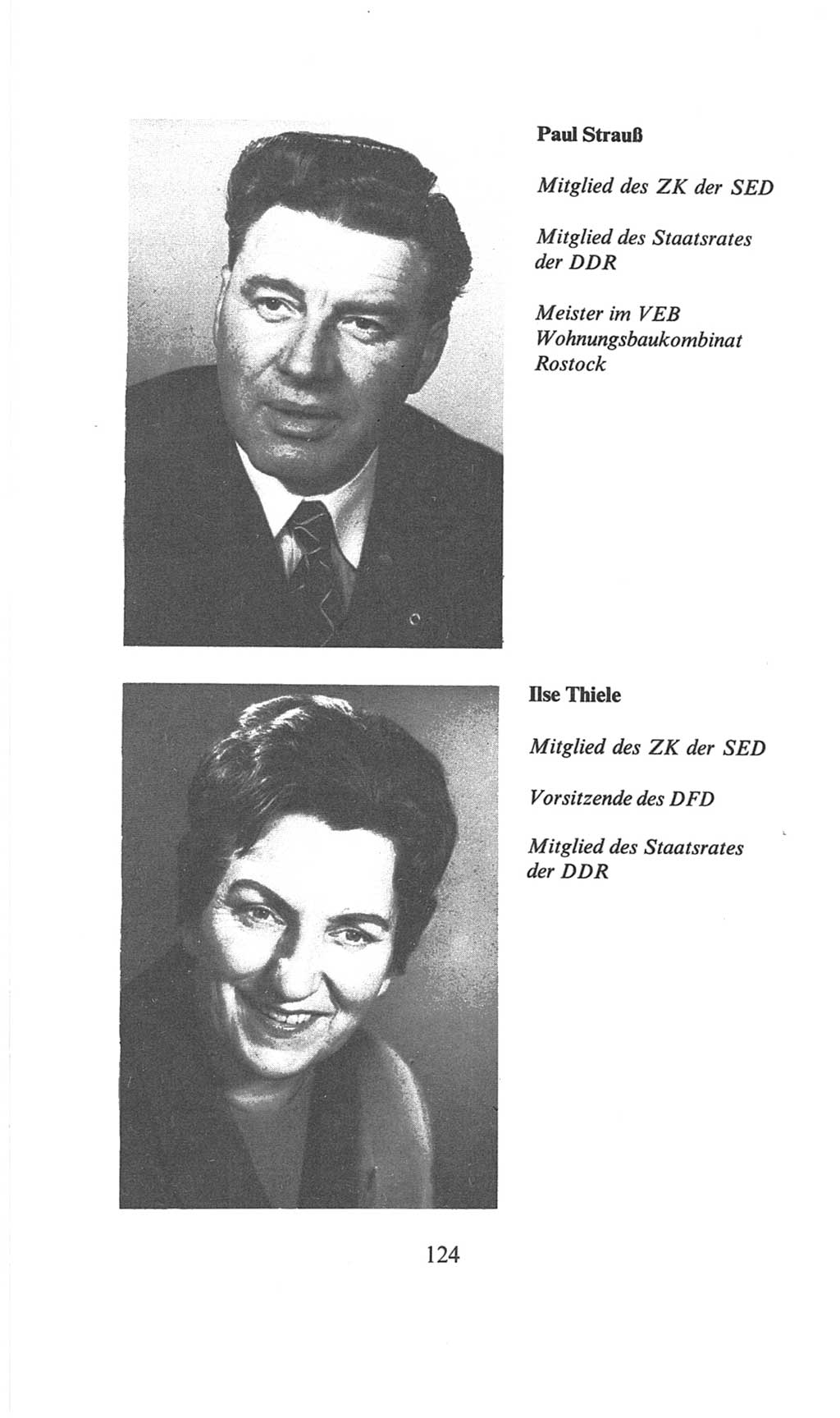 Volkskammer (VK) der Deutschen Demokratischen Republik (DDR), 6. Wahlperiode 1971-1976, Seite 124 (VK. DDR 6. WP. 1971-1976, S. 124)
