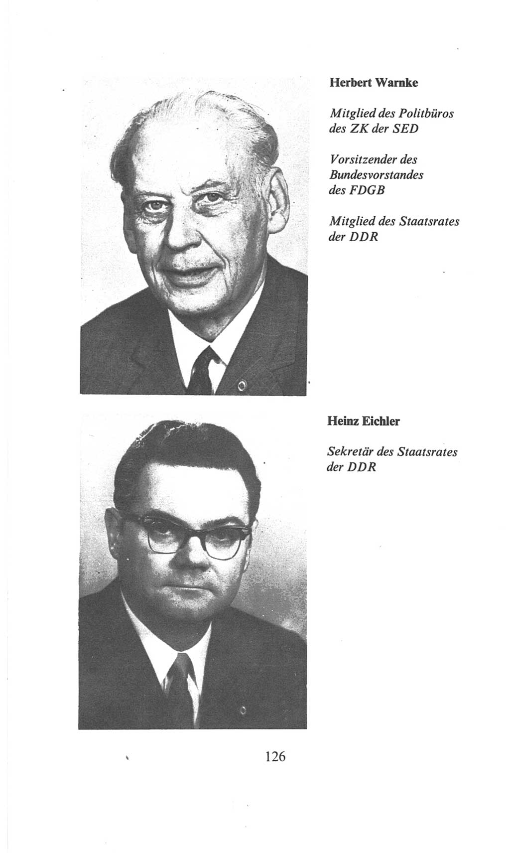 Volkskammer (VK) der Deutschen Demokratischen Republik (DDR), 6. Wahlperiode 1971-1976, Seite 126 (VK. DDR 6. WP. 1971-1976, S. 126)