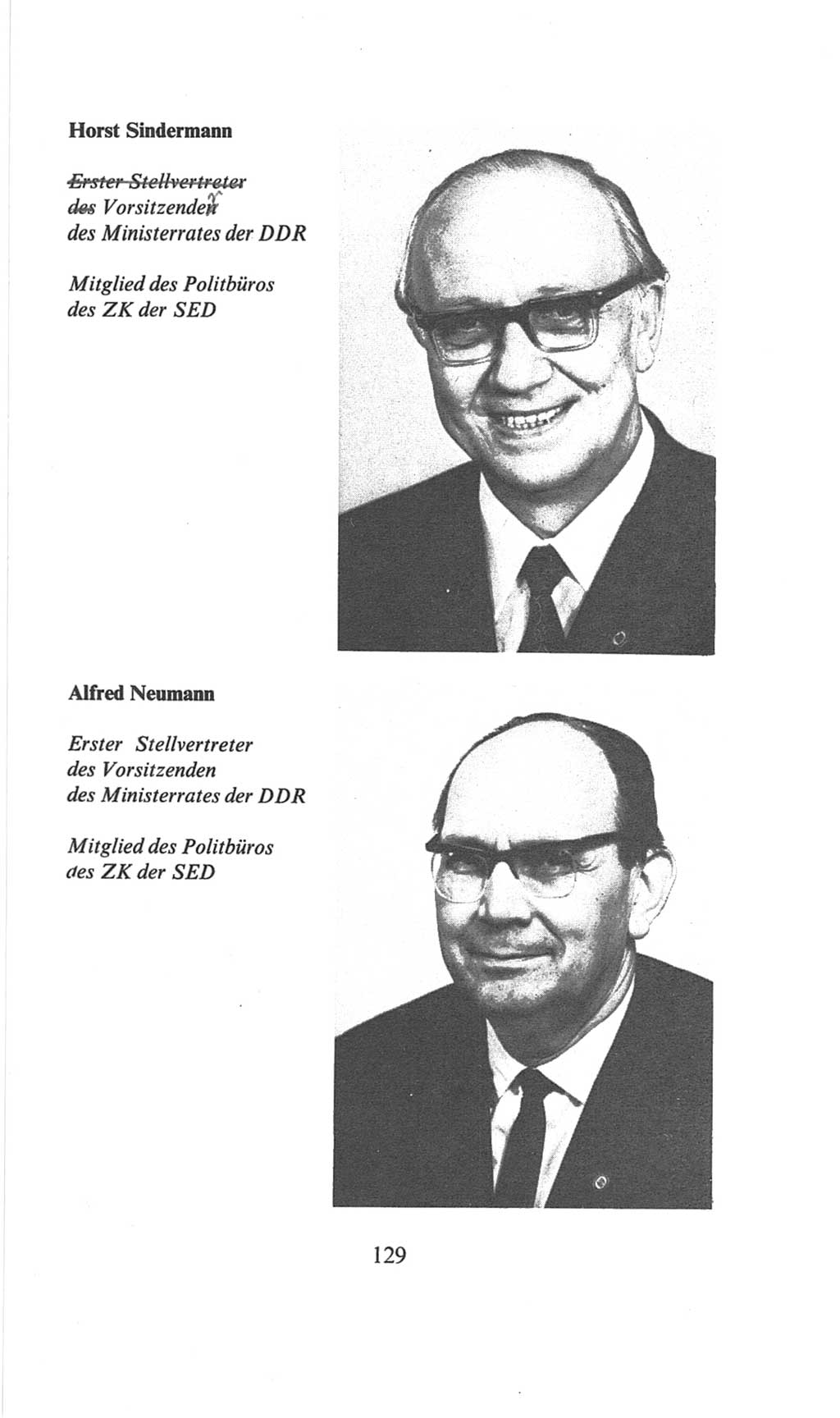 Volkskammer (VK) der Deutschen Demokratischen Republik (DDR), 6. Wahlperiode 1971-1976, Seite 129 (VK. DDR 6. WP. 1971-1976, S. 129)