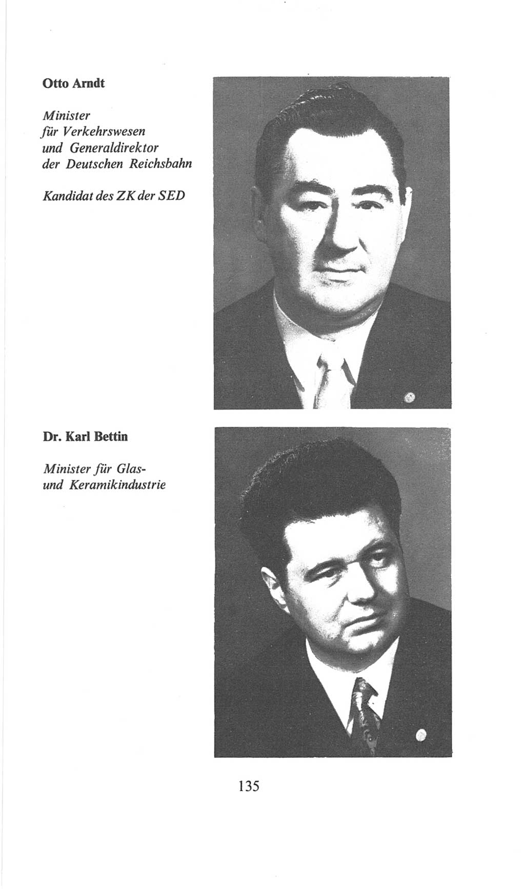 Volkskammer (VK) der Deutschen Demokratischen Republik (DDR), 6. Wahlperiode 1971-1976, Seite 135 (VK. DDR 6. WP. 1971-1976, S. 135)