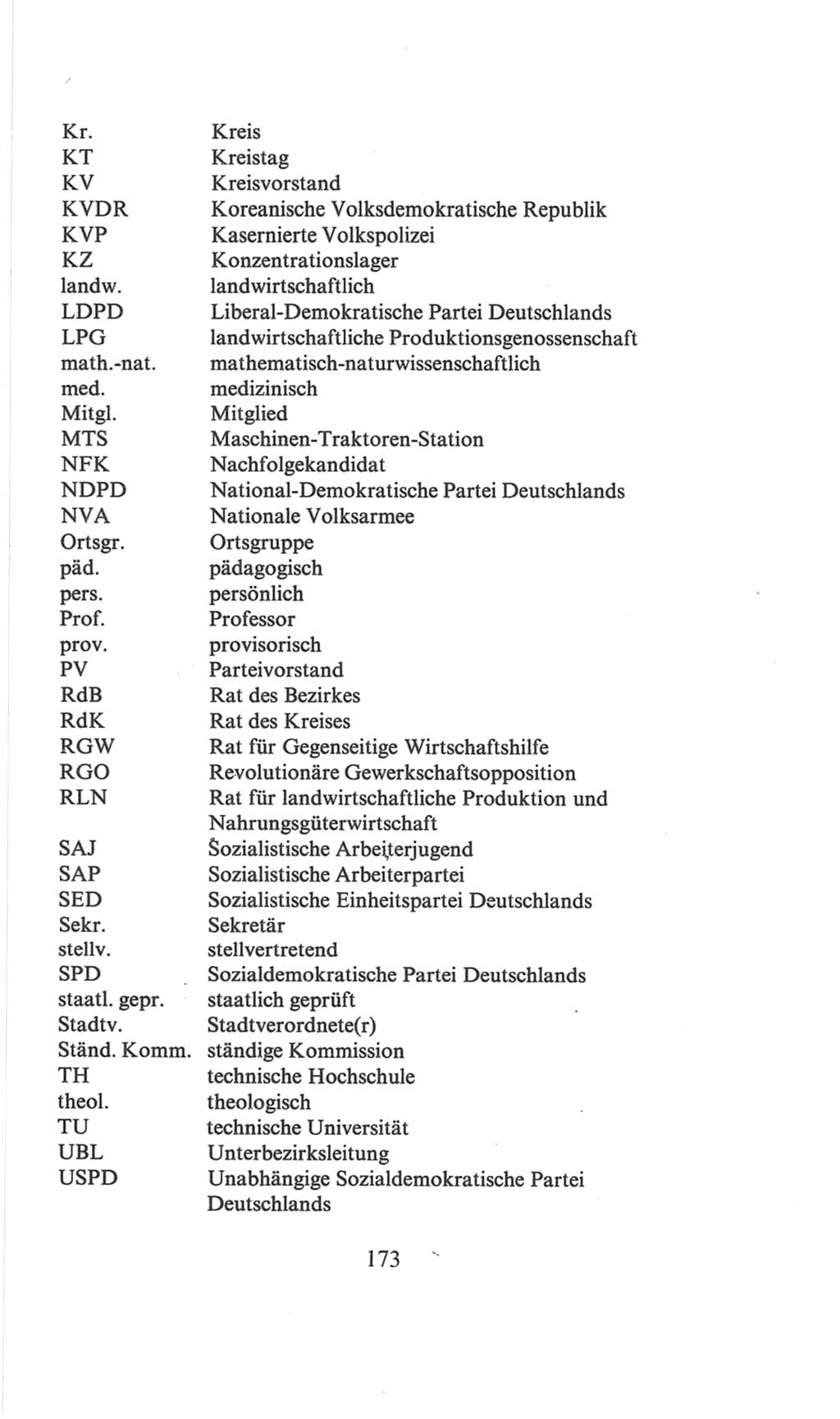 Volkskammer (VK) der Deutschen Demokratischen Republik (DDR), 6. Wahlperiode 1971-1976, Seite 173 (VK. DDR 6. WP. 1971-1976, S. 173)