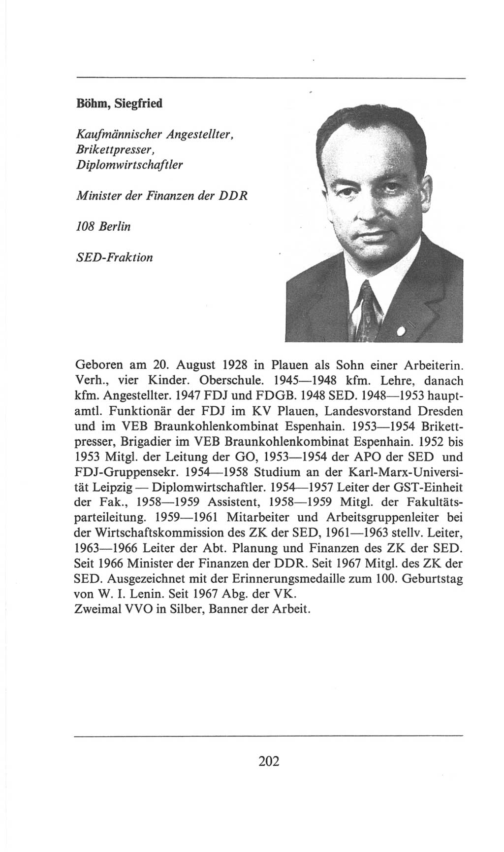 Volkskammer (VK) der Deutschen Demokratischen Republik (DDR), 6. Wahlperiode 1971-1976, Seite 202 (VK. DDR 6. WP. 1971-1976, S. 202)