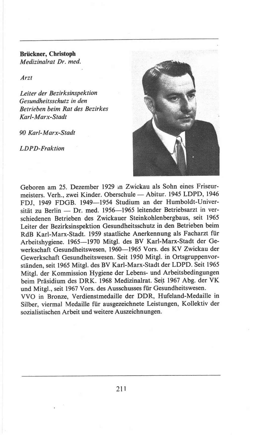 Volkskammer (VK) der Deutschen Demokratischen Republik (DDR), 6. Wahlperiode 1971-1976, Seite 211 (VK. DDR 6. WP. 1971-1976, S. 211)