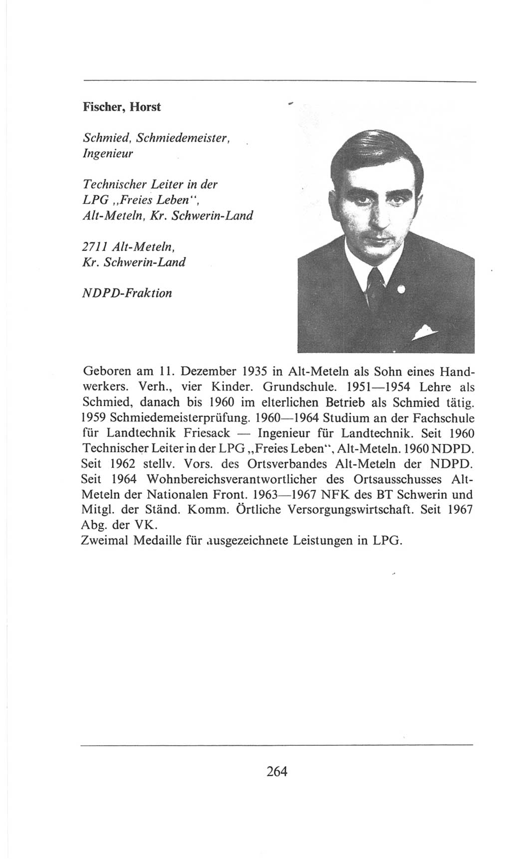 Volkskammer (VK) der Deutschen Demokratischen Republik (DDR), 6. Wahlperiode 1971-1976, Seite 264 (VK. DDR 6. WP. 1971-1976, S. 264)