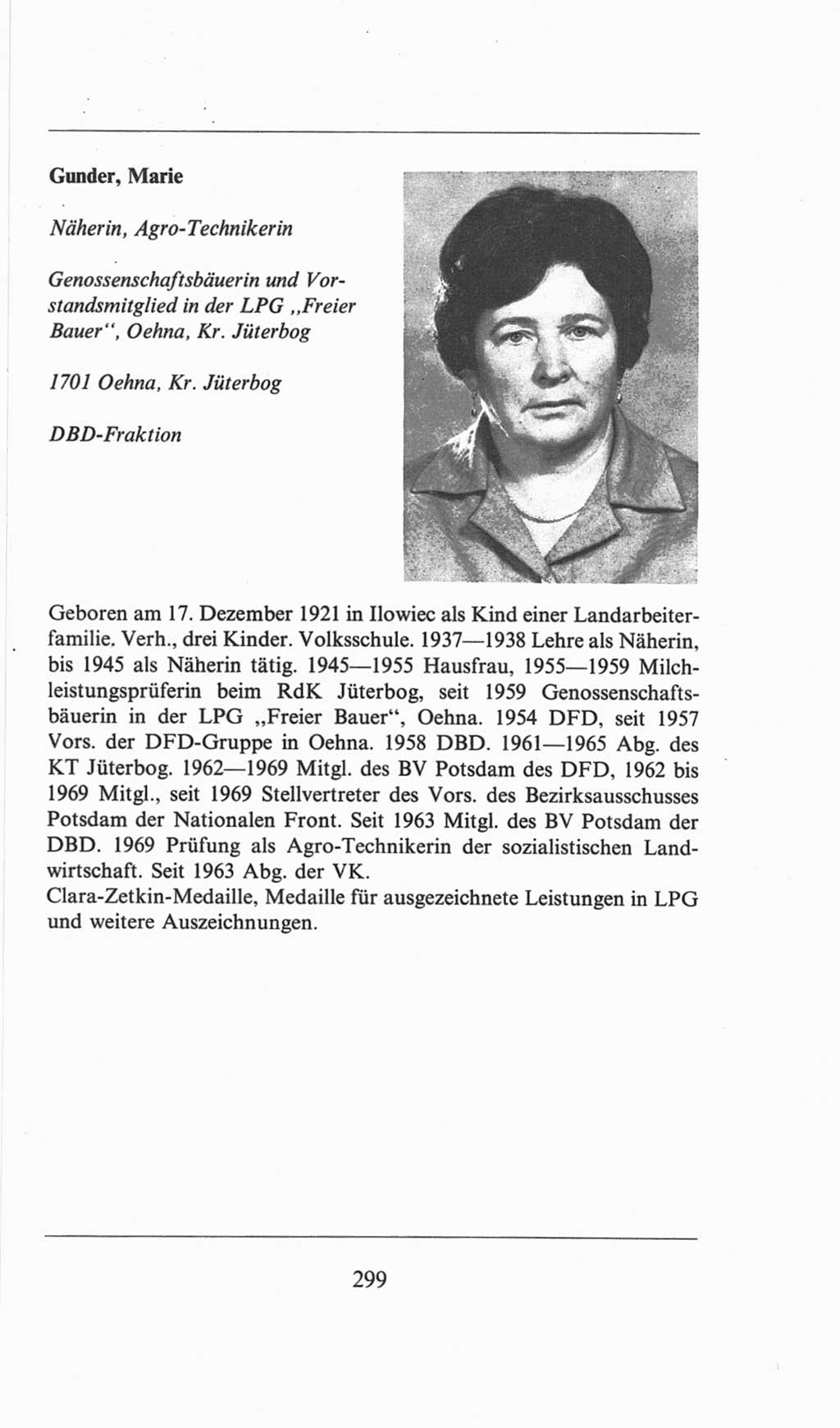 Volkskammer (VK) der Deutschen Demokratischen Republik (DDR), 6. Wahlperiode 1971-1976, Seite 299 (VK. DDR 6. WP. 1971-1976, S. 299)
