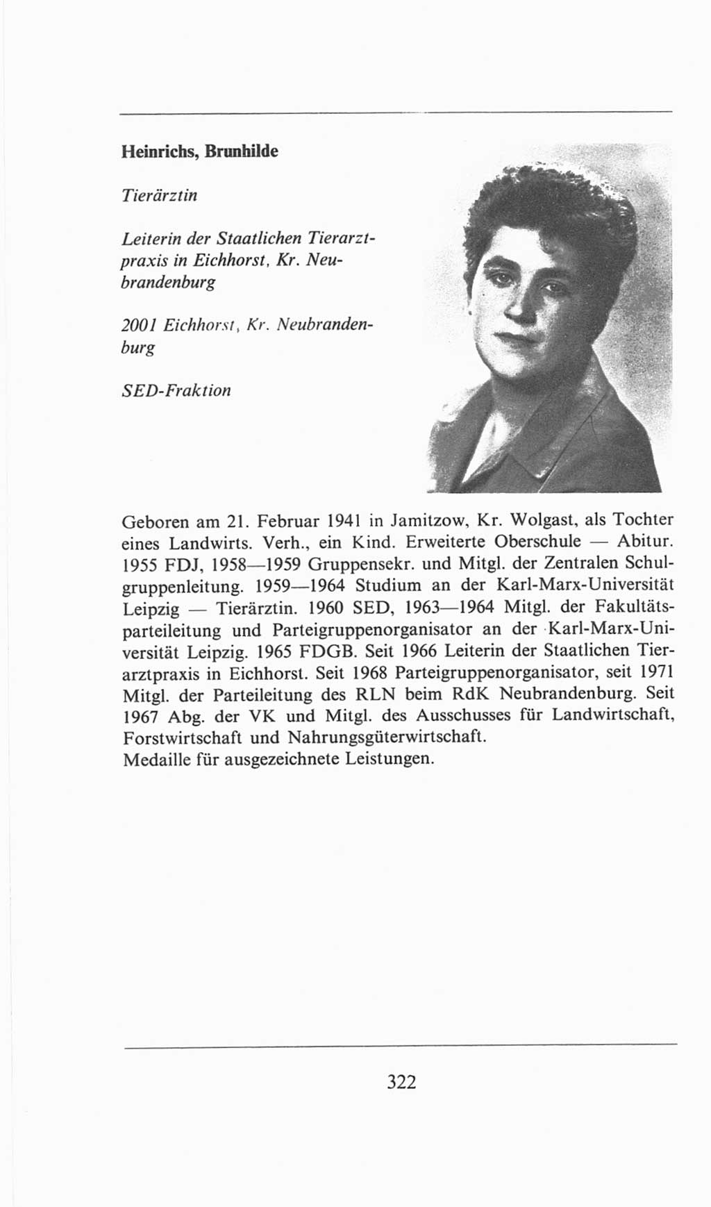 Volkskammer (VK) der Deutschen Demokratischen Republik (DDR), 6. Wahlperiode 1971-1976, Seite 322 (VK. DDR 6. WP. 1971-1976, S. 322)