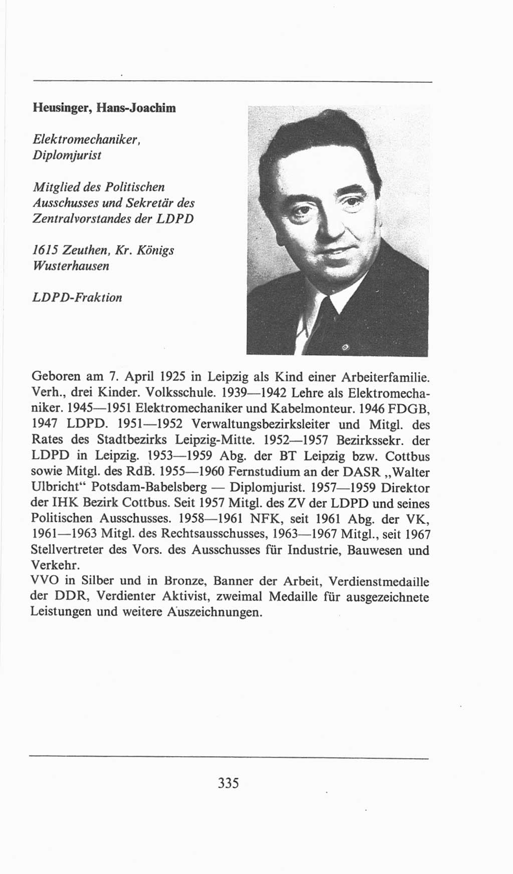 Volkskammer (VK) der Deutschen Demokratischen Republik (DDR), 6. Wahlperiode 1971-1976, Seite 335 (VK. DDR 6. WP. 1971-1976, S. 335)