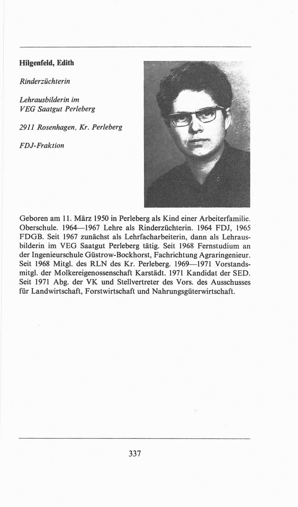 Volkskammer (VK) der Deutschen Demokratischen Republik (DDR), 6. Wahlperiode 1971-1976, Seite 337 (VK. DDR 6. WP. 1971-1976, S. 337)
