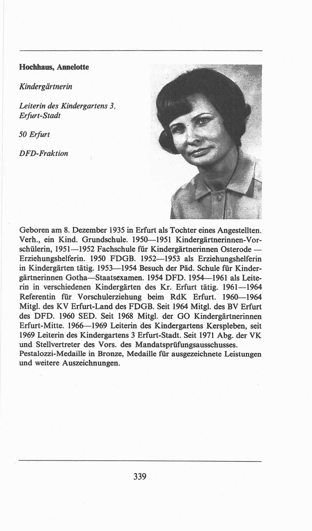 Volkskammer (VK) der Deutschen Demokratischen Republik (DDR), 6. Wahlperiode 1971-1976, Seite 339 (VK. DDR 6. WP. 1971-1976, S. 339)