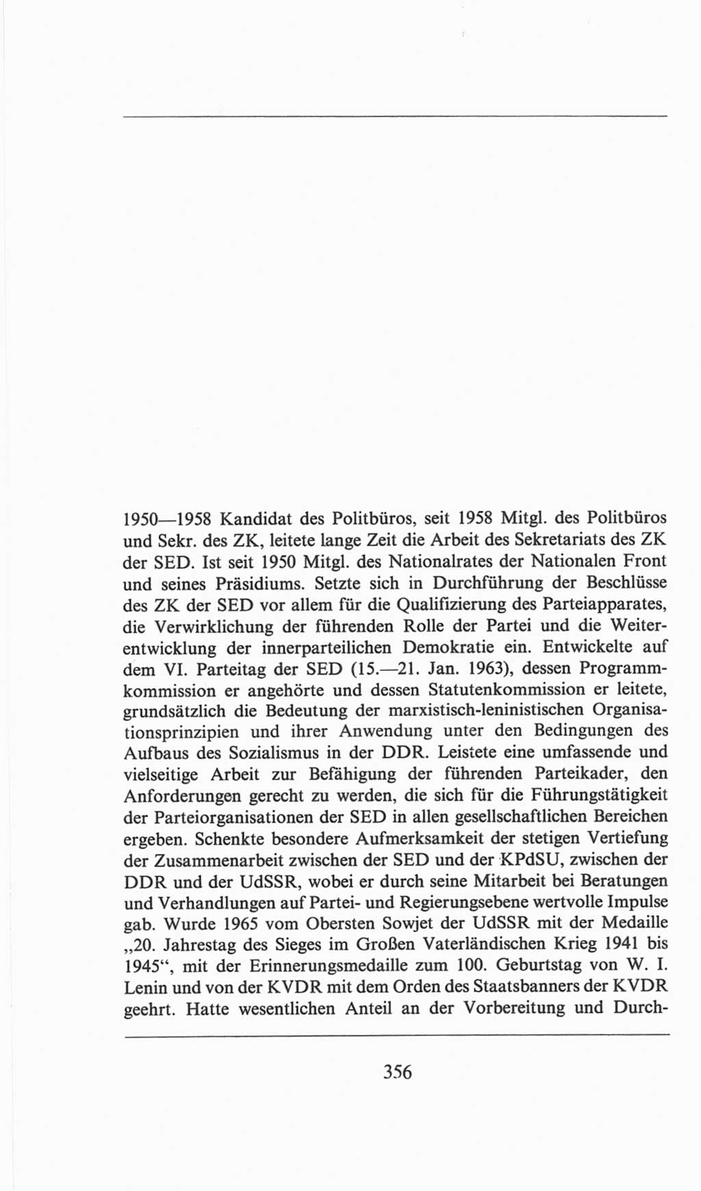 Volkskammer (VK) der Deutschen Demokratischen Republik (DDR), 6. Wahlperiode 1971-1976, Seite 356 (VK. DDR 6. WP. 1971-1976, S. 356)