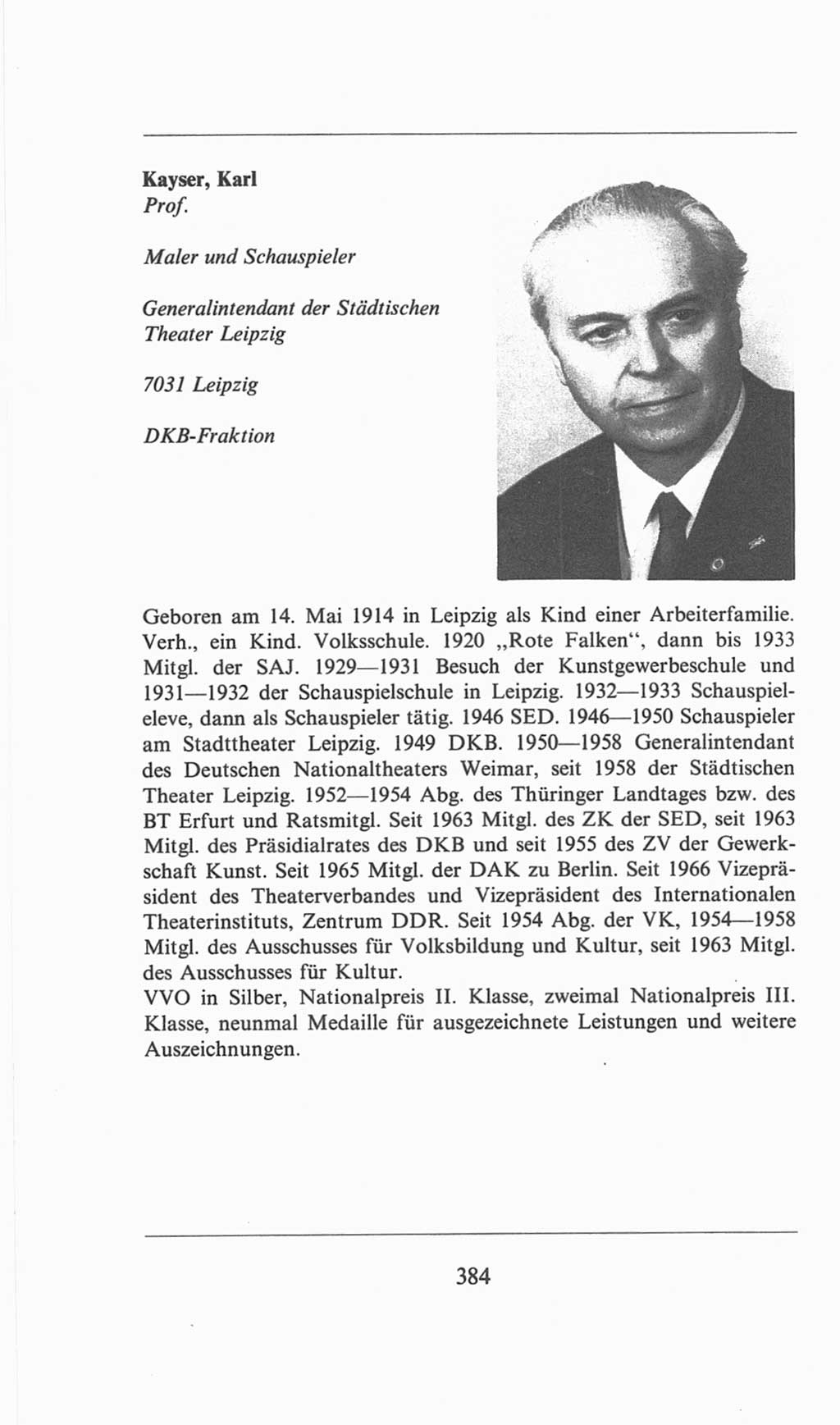 Volkskammer (VK) der Deutschen Demokratischen Republik (DDR), 6. Wahlperiode 1971-1976, Seite 384 (VK. DDR 6. WP. 1971-1976, S. 384)