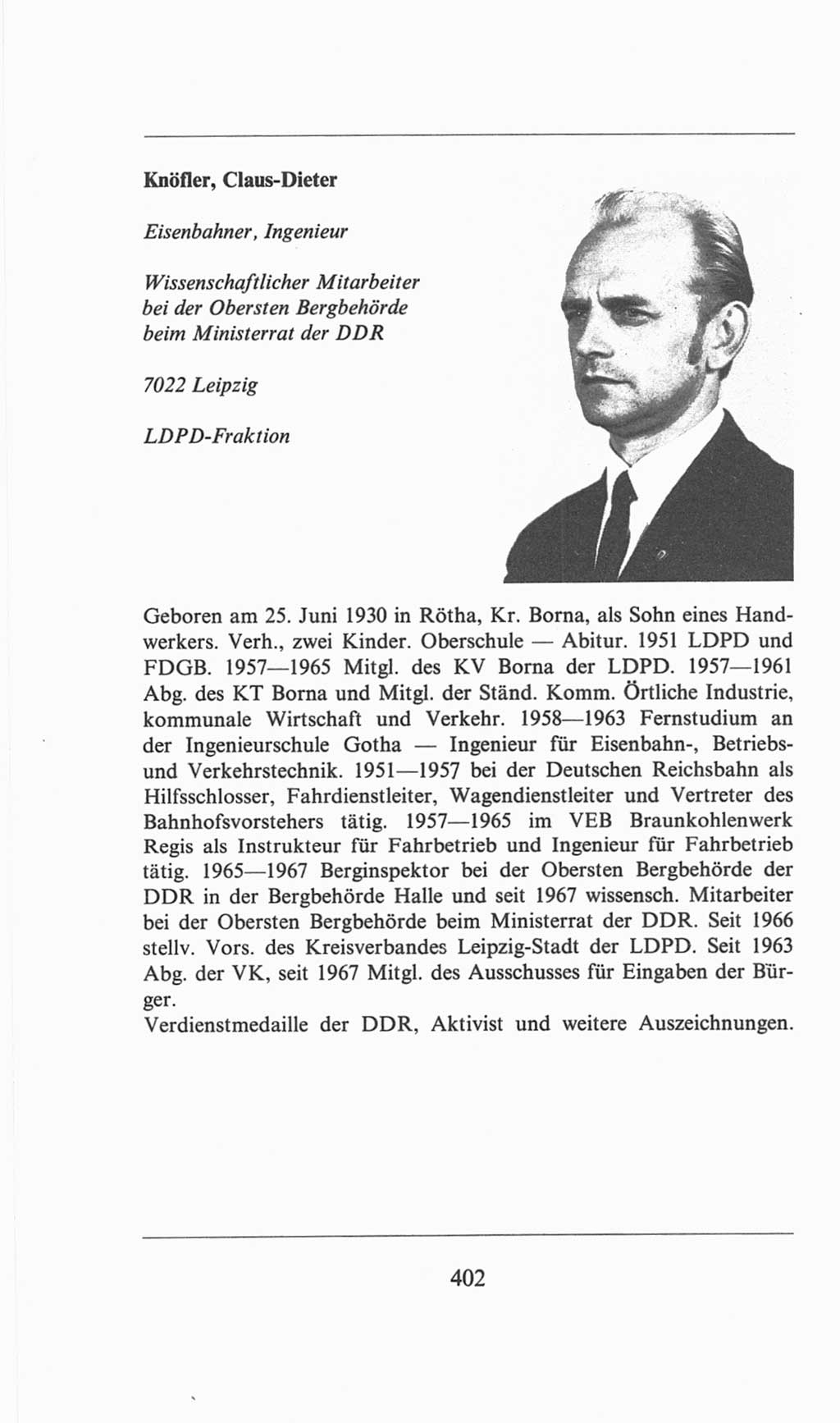 Volkskammer (VK) der Deutschen Demokratischen Republik (DDR), 6. Wahlperiode 1971-1976, Seite 402 (VK. DDR 6. WP. 1971-1976, S. 402)