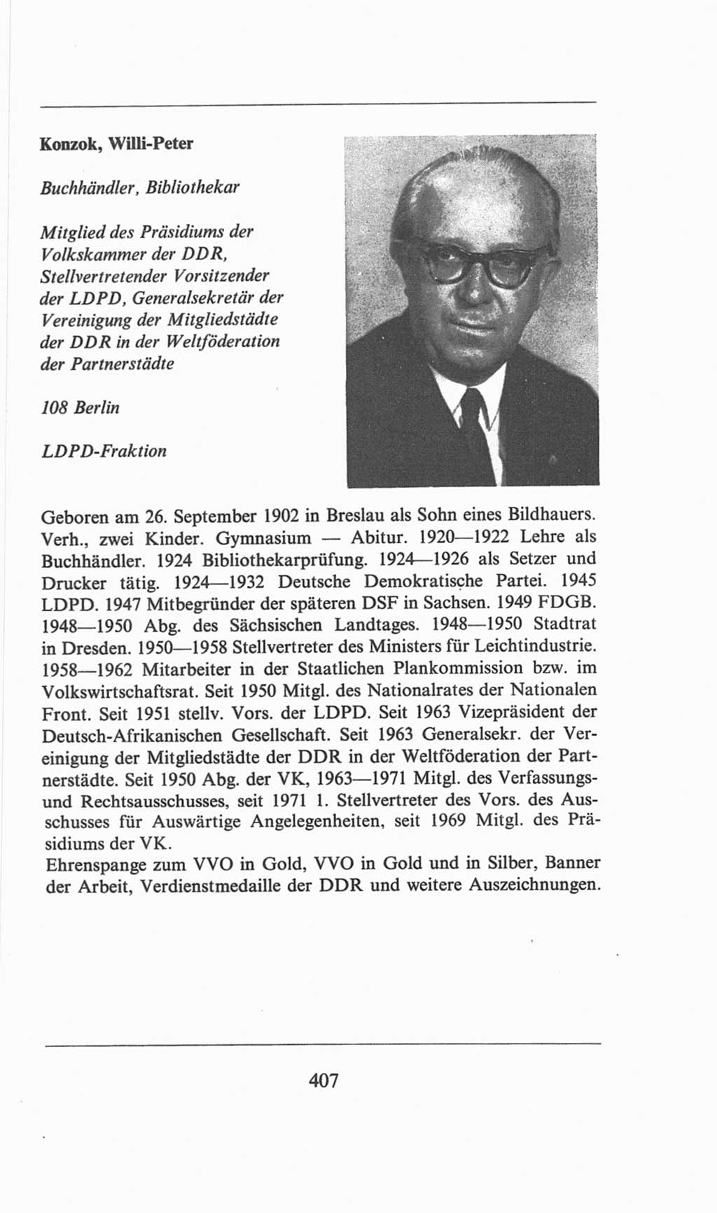 Volkskammer (VK) der Deutschen Demokratischen Republik (DDR), 6. Wahlperiode 1971-1976, Seite 407 (VK. DDR 6. WP. 1971-1976, S. 407)