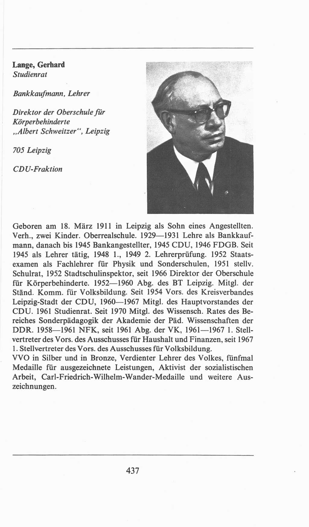 Volkskammer (VK) der Deutschen Demokratischen Republik (DDR), 6. Wahlperiode 1971-1976, Seite 437 (VK. DDR 6. WP. 1971-1976, S. 437)