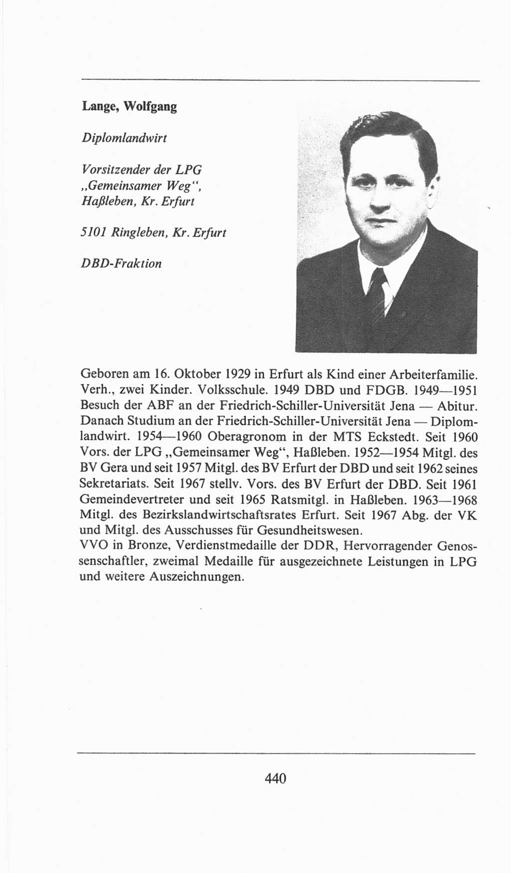 Volkskammer (VK) der Deutschen Demokratischen Republik (DDR), 6. Wahlperiode 1971-1976, Seite 440 (VK. DDR 6. WP. 1971-1976, S. 440)
