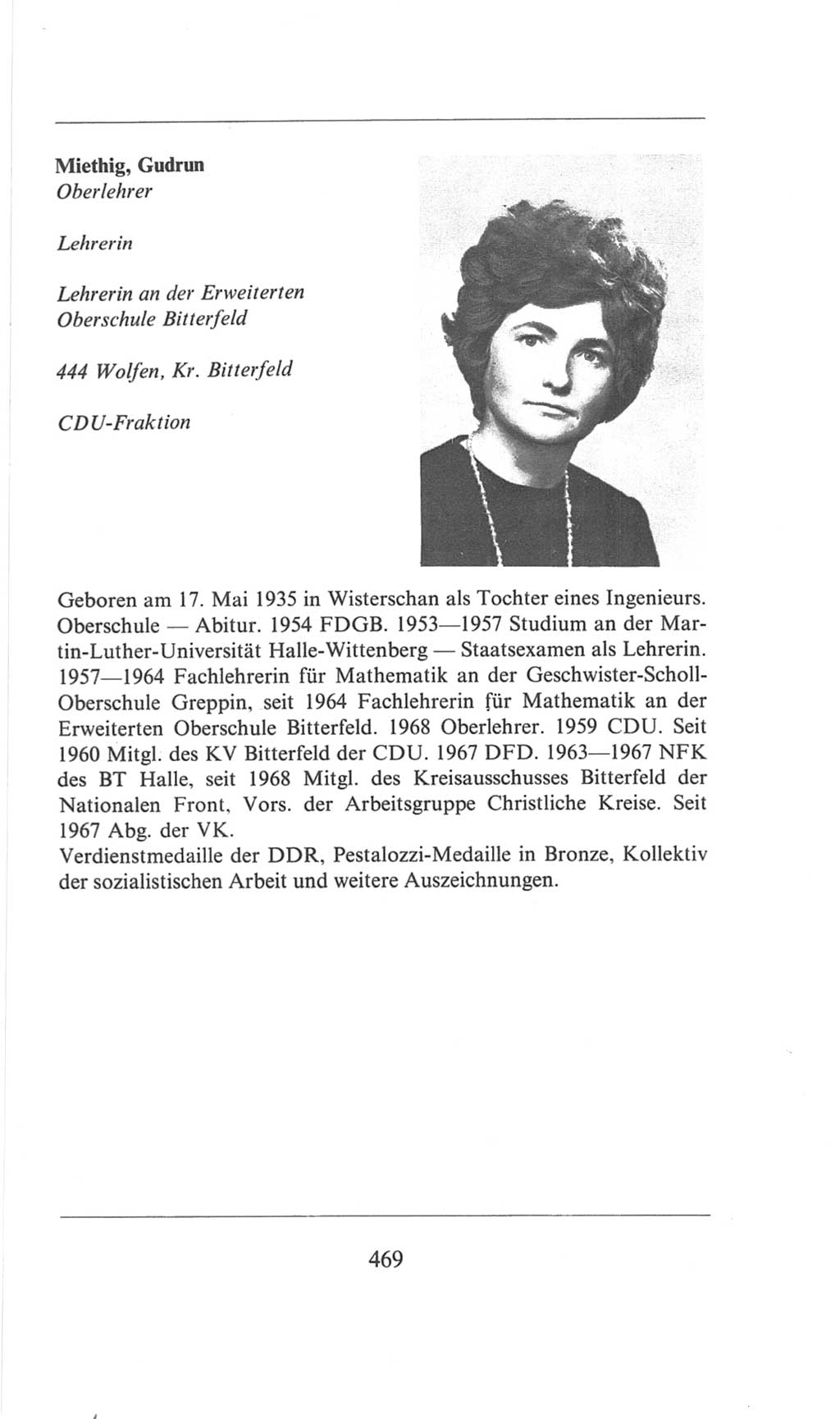 Volkskammer (VK) der Deutschen Demokratischen Republik (DDR), 6. Wahlperiode 1971-1976, Seite 469 (VK. DDR 6. WP. 1971-1976, S. 469)