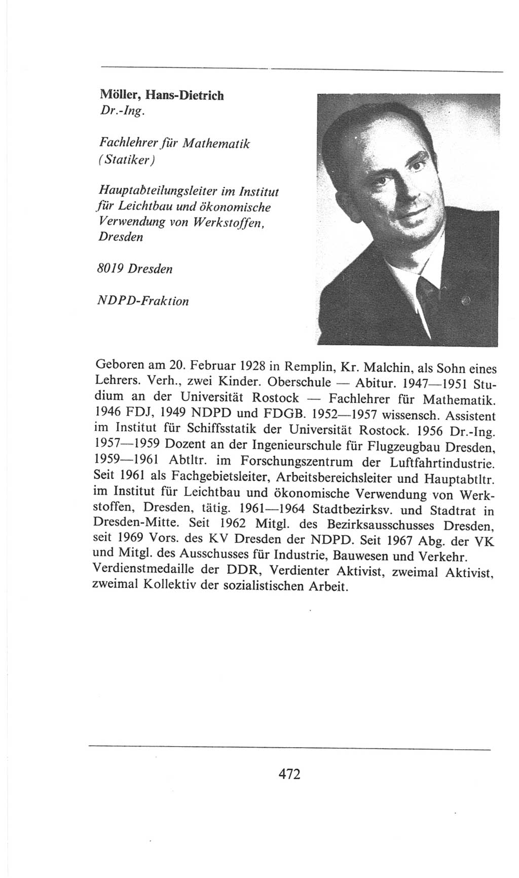 Volkskammer (VK) der Deutschen Demokratischen Republik (DDR), 6. Wahlperiode 1971-1976, Seite 472 (VK. DDR 6. WP. 1971-1976, S. 472)