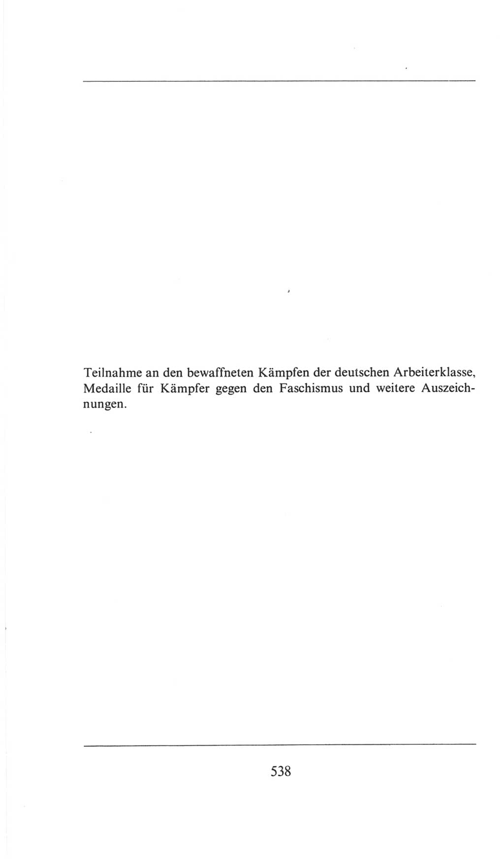 Volkskammer (VK) der Deutschen Demokratischen Republik (DDR), 6. Wahlperiode 1971-1976, Seite 538 (VK. DDR 6. WP. 1971-1976, S. 538)