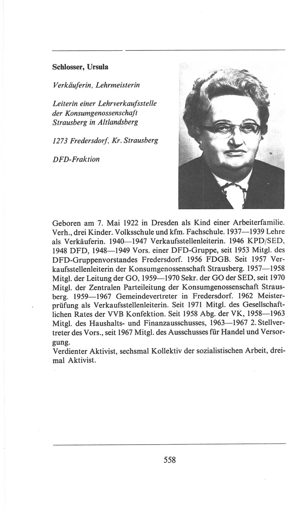 Volkskammer (VK) der Deutschen Demokratischen Republik (DDR), 6. Wahlperiode 1971-1976, Seite 558 (VK. DDR 6. WP. 1971-1976, S. 558)