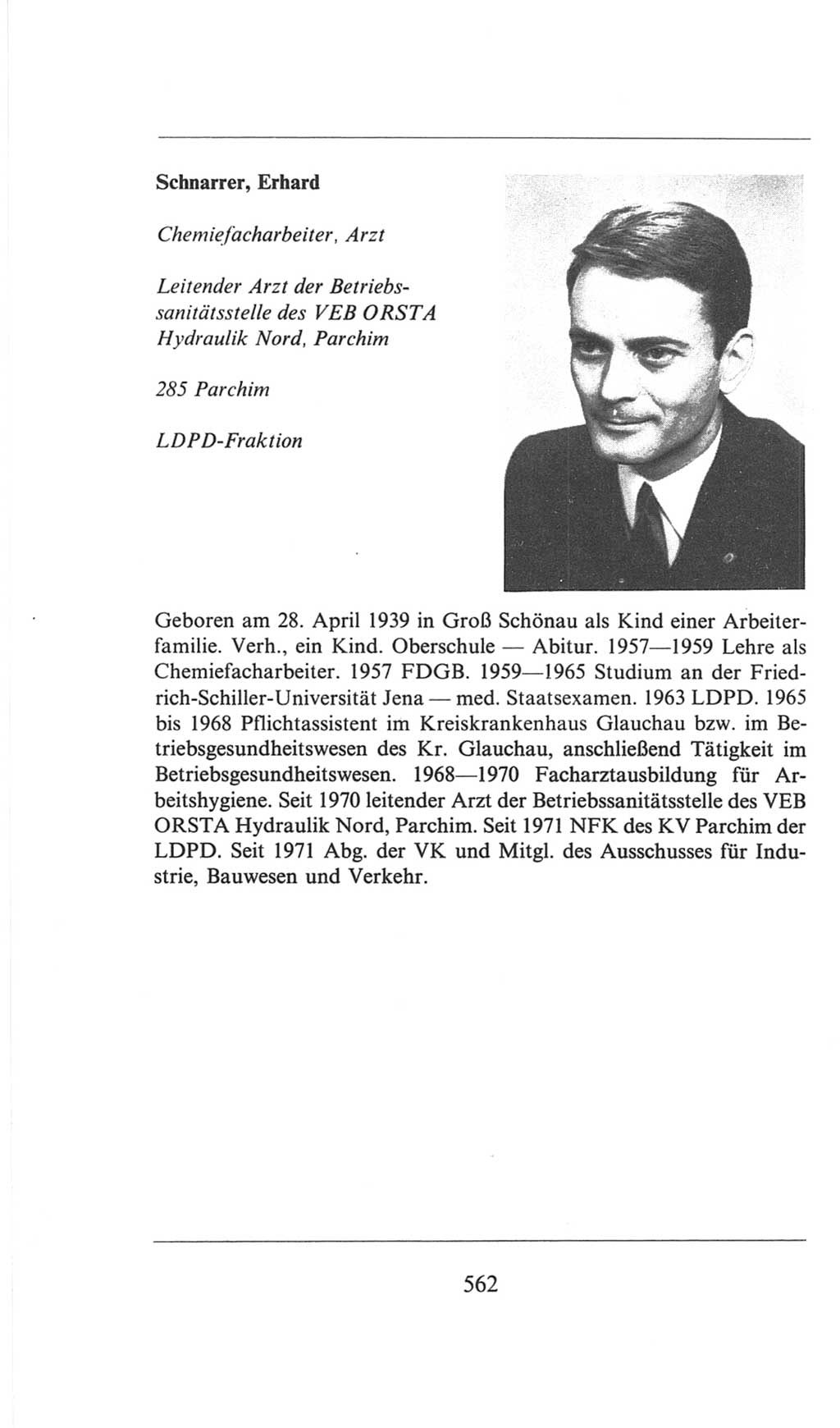 Volkskammer (VK) der Deutschen Demokratischen Republik (DDR), 6. Wahlperiode 1971-1976, Seite 562 (VK. DDR 6. WP. 1971-1976, S. 562)