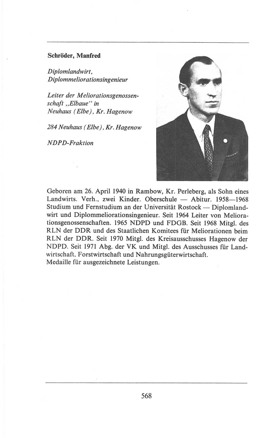 Volkskammer (VK) der Deutschen Demokratischen Republik (DDR), 6. Wahlperiode 1971-1976, Seite 568 (VK. DDR 6. WP. 1971-1976, S. 568)