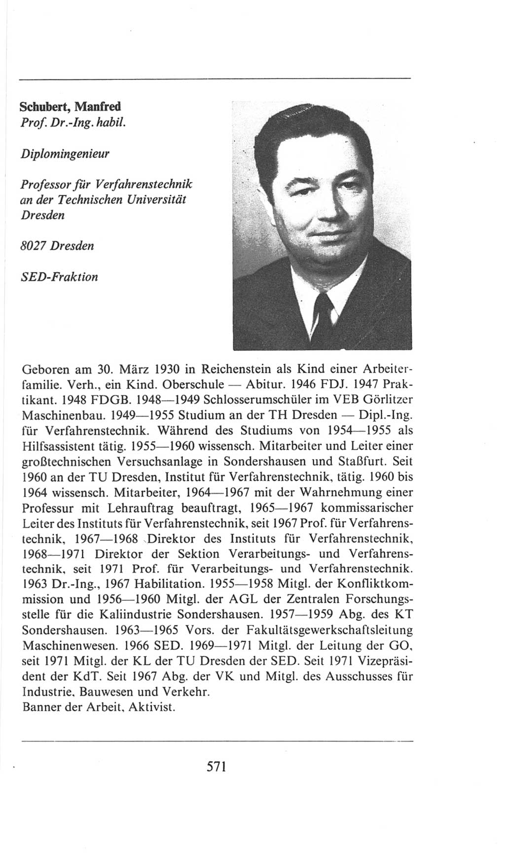 Volkskammer (VK) der Deutschen Demokratischen Republik (DDR), 6. Wahlperiode 1971-1976, Seite 571 (VK. DDR 6. WP. 1971-1976, S. 571)