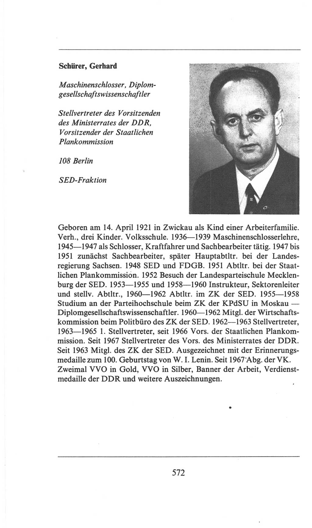 Volkskammer (VK) der Deutschen Demokratischen Republik (DDR), 6. Wahlperiode 1971-1976, Seite 572 (VK. DDR 6. WP. 1971-1976, S. 572)