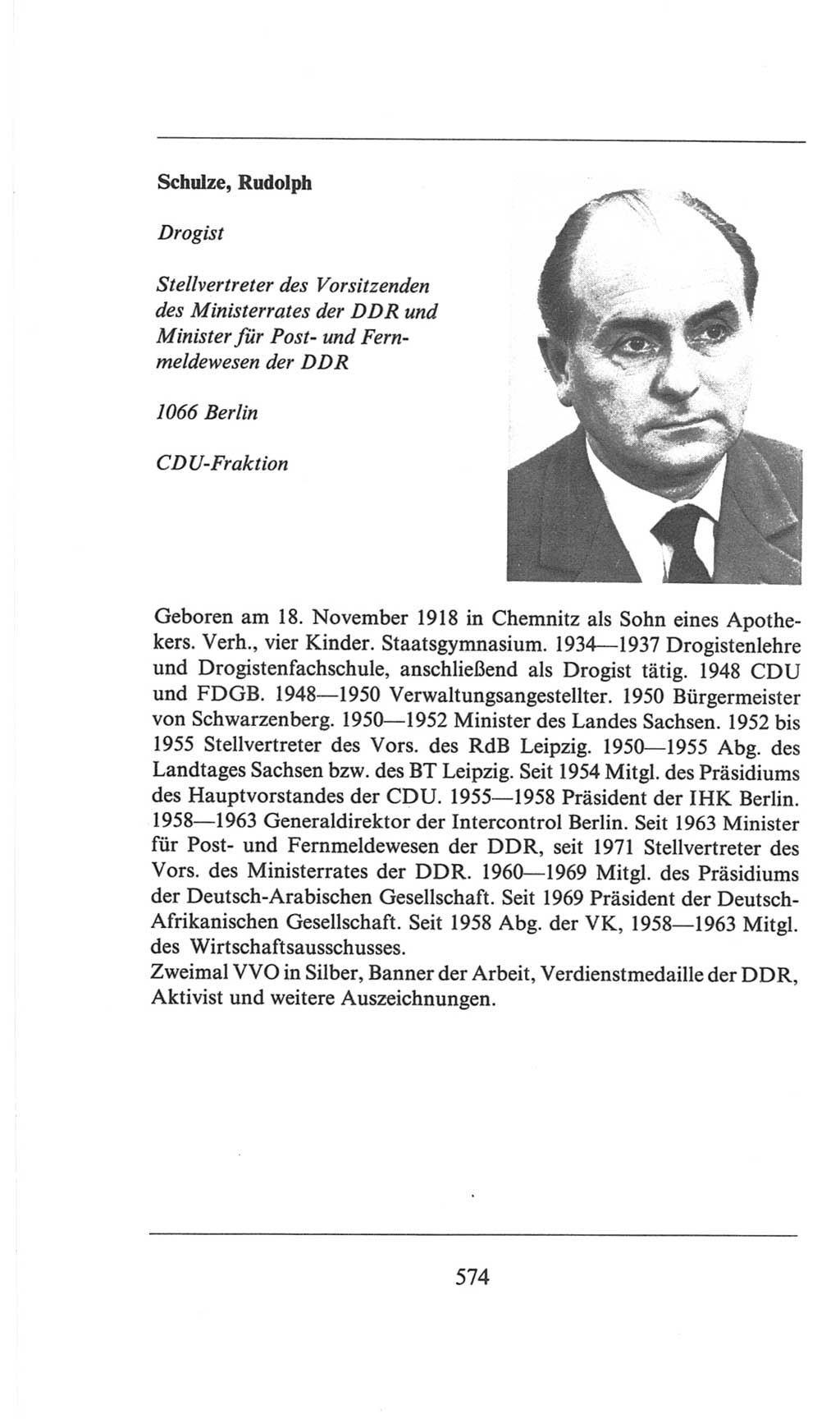 Volkskammer (VK) der Deutschen Demokratischen Republik (DDR), 6. Wahlperiode 1971-1976, Seite 574 (VK. DDR 6. WP. 1971-1976, S. 574)