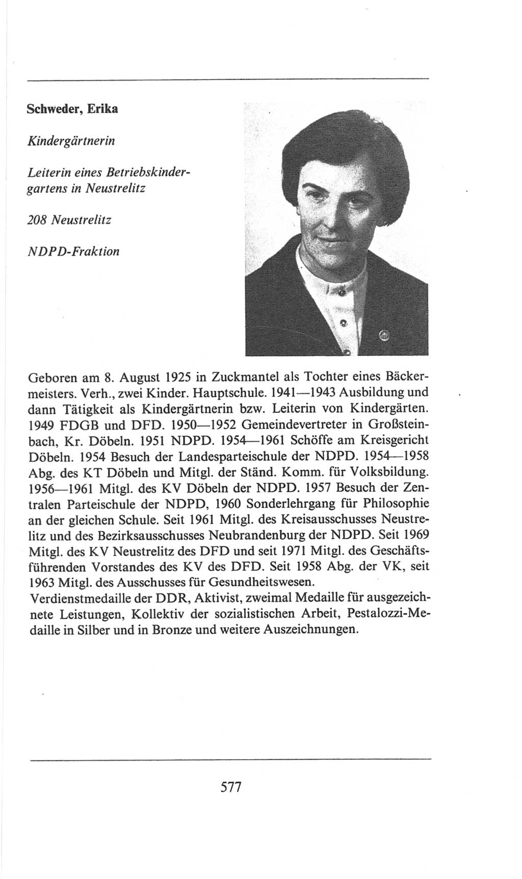 Volkskammer (VK) der Deutschen Demokratischen Republik (DDR), 6. Wahlperiode 1971-1976, Seite 577 (VK. DDR 6. WP. 1971-1976, S. 577)