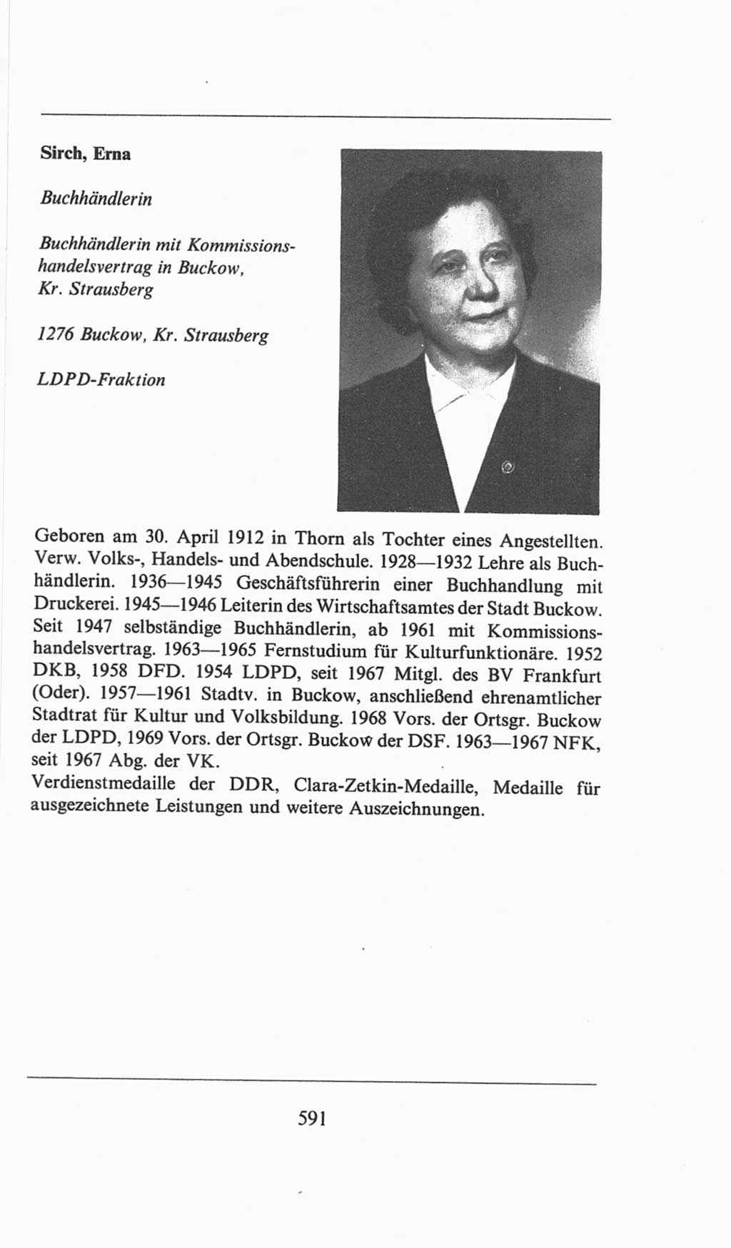 Volkskammer (VK) der Deutschen Demokratischen Republik (DDR), 6. Wahlperiode 1971-1976, Seite 591 (VK. DDR 6. WP. 1971-1976, S. 591)