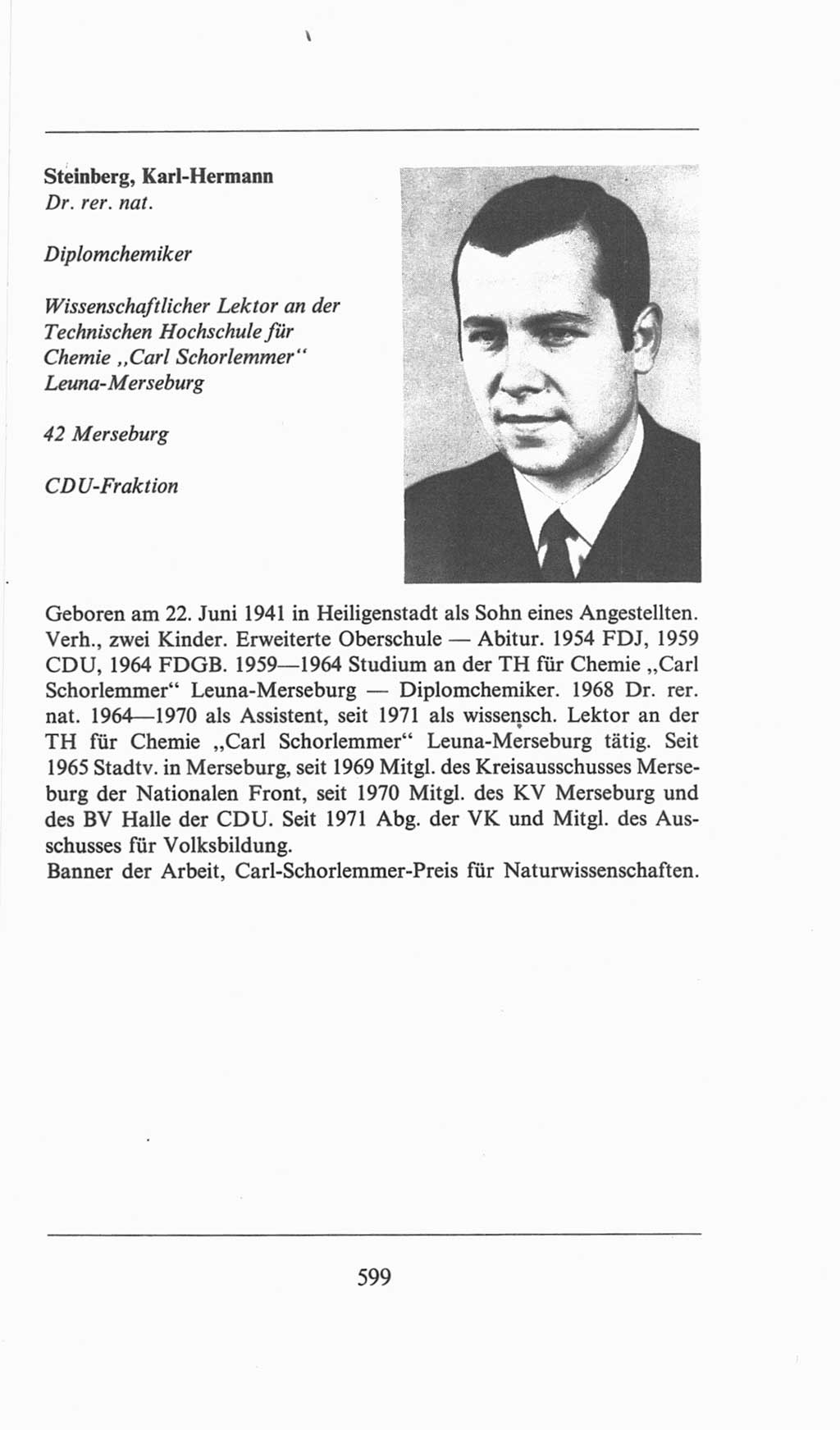 Volkskammer (VK) der Deutschen Demokratischen Republik (DDR), 6. Wahlperiode 1971-1976, Seite 599 (VK. DDR 6. WP. 1971-1976, S. 599)
