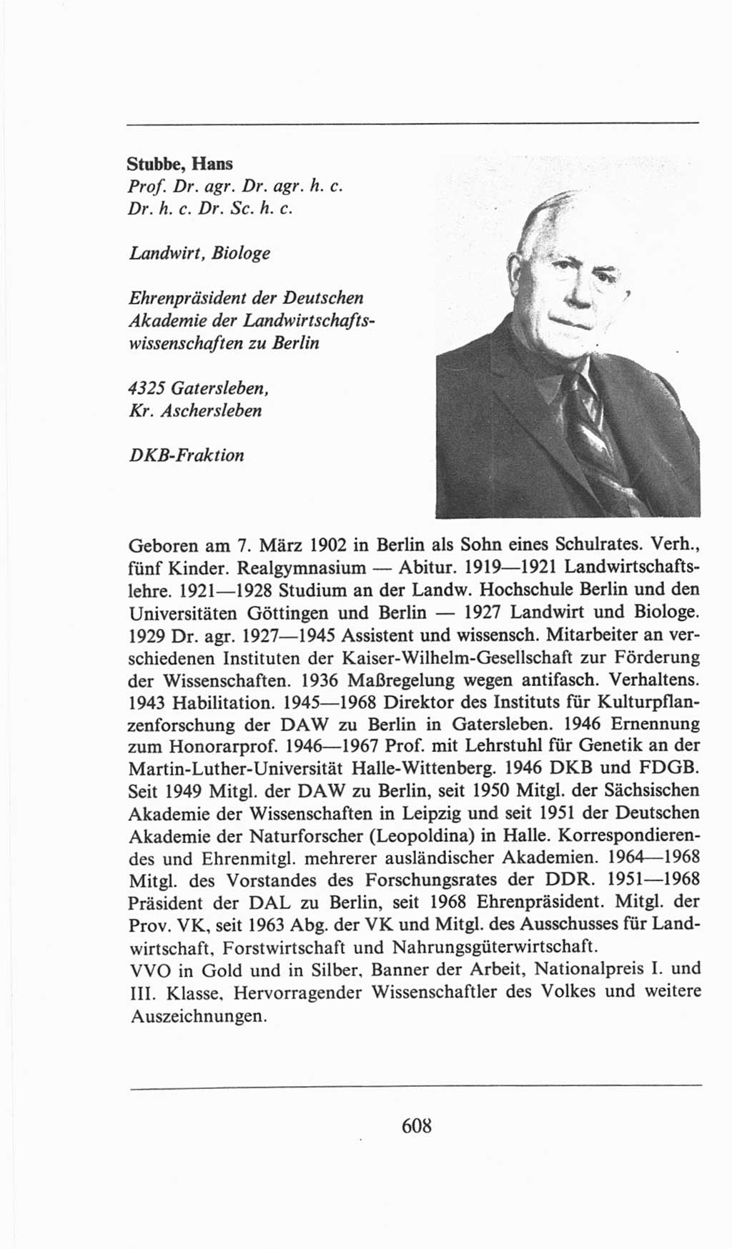 Volkskammer (VK) der Deutschen Demokratischen Republik (DDR), 6. Wahlperiode 1971-1976, Seite 608 (VK. DDR 6. WP. 1971-1976, S. 608)