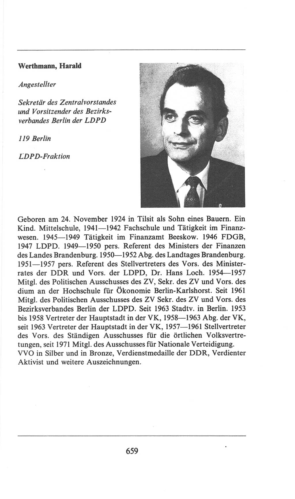 Volkskammer (VK) der Deutschen Demokratischen Republik (DDR), 6. Wahlperiode 1971-1976, Seite 659 (VK. DDR 6. WP. 1971-1976, S. 659)